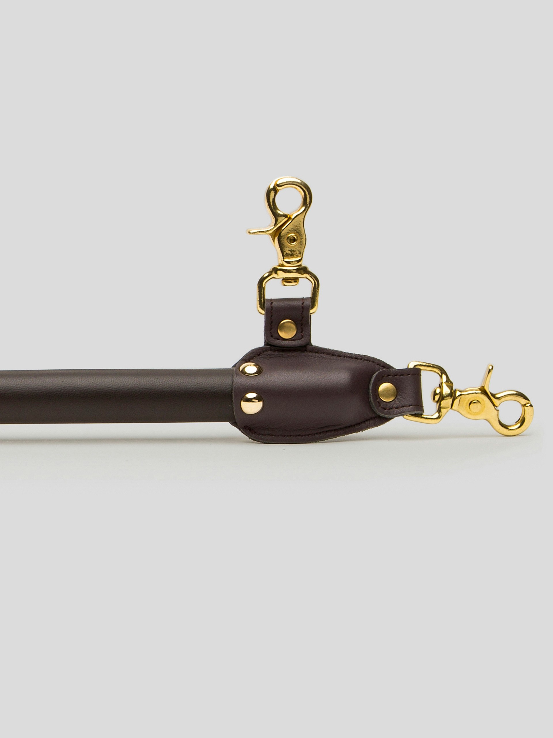 Coco de Mer Brown Leather Spreader Bar, Brown, hi-res