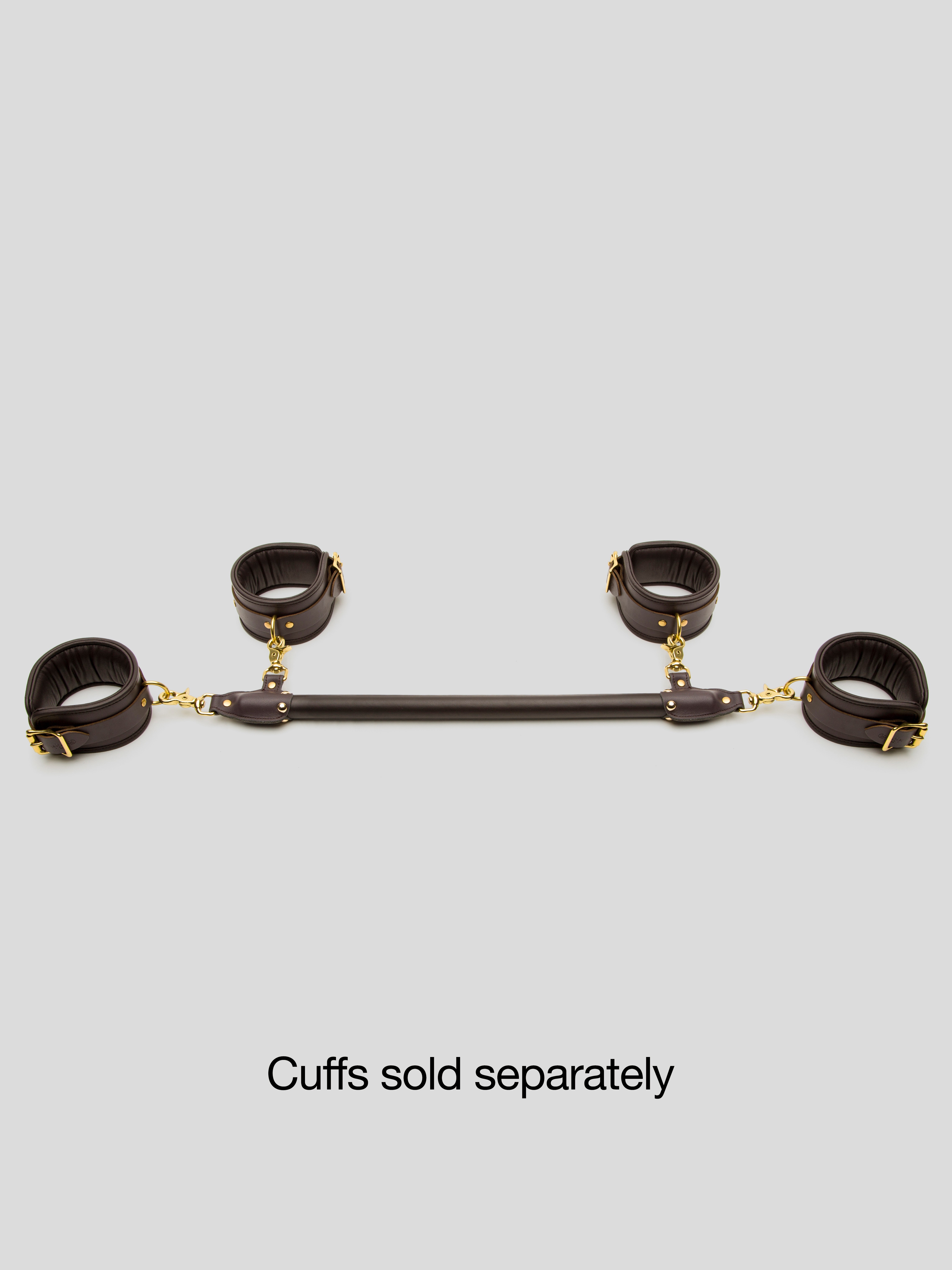 Coco de Mer Brown Leather Spreader Bar, Brown, hi-res