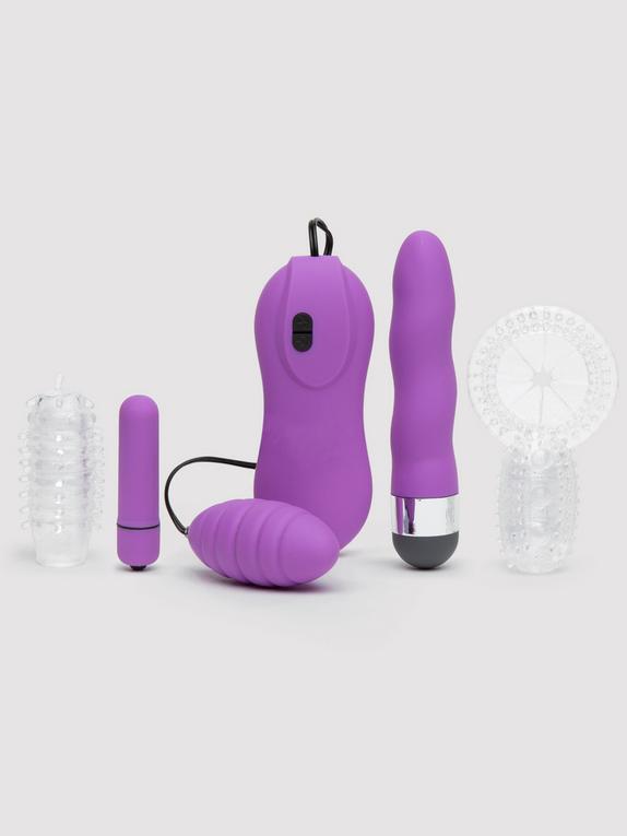 Annabelle Knight Yes Please! Couple's Sex Toy Kit, Purple, hi-res