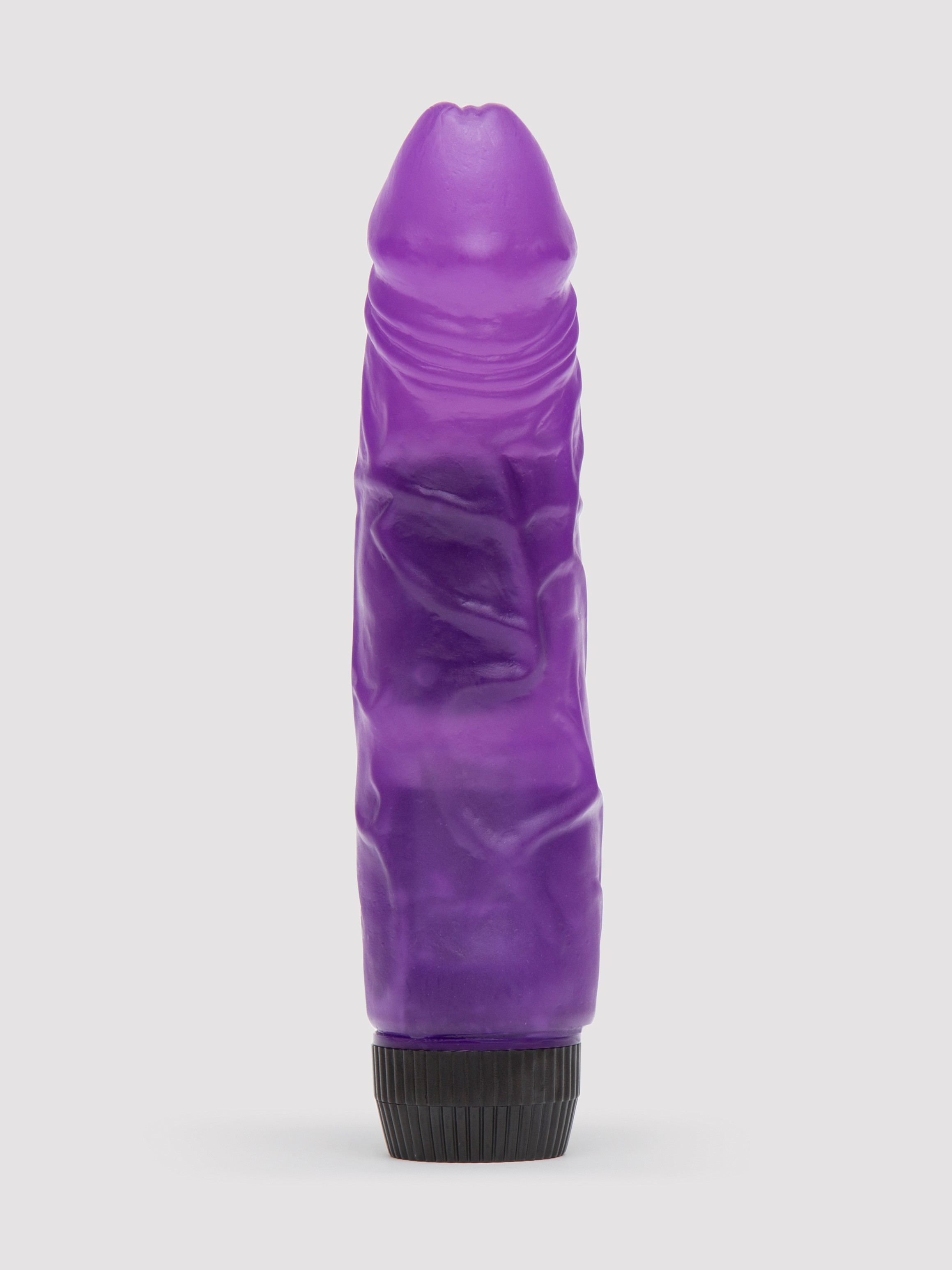 BASICS Classic Realistic Dildo Vibrator 6.5 Inch, Purple, hi-res