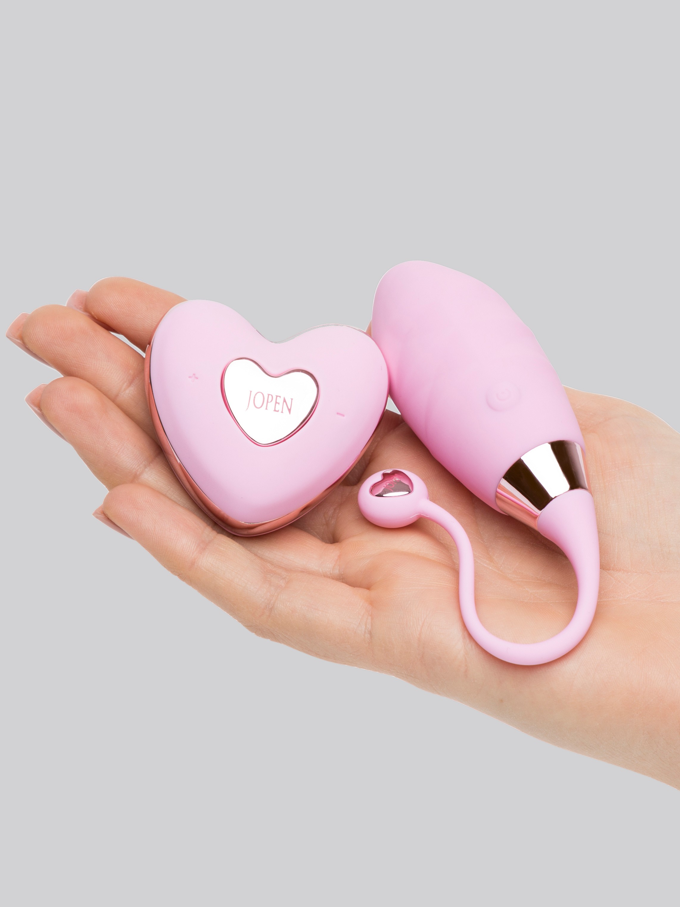 Amour Rechargeable Remote Control Love Egg Vibrator, Pink, hi-res