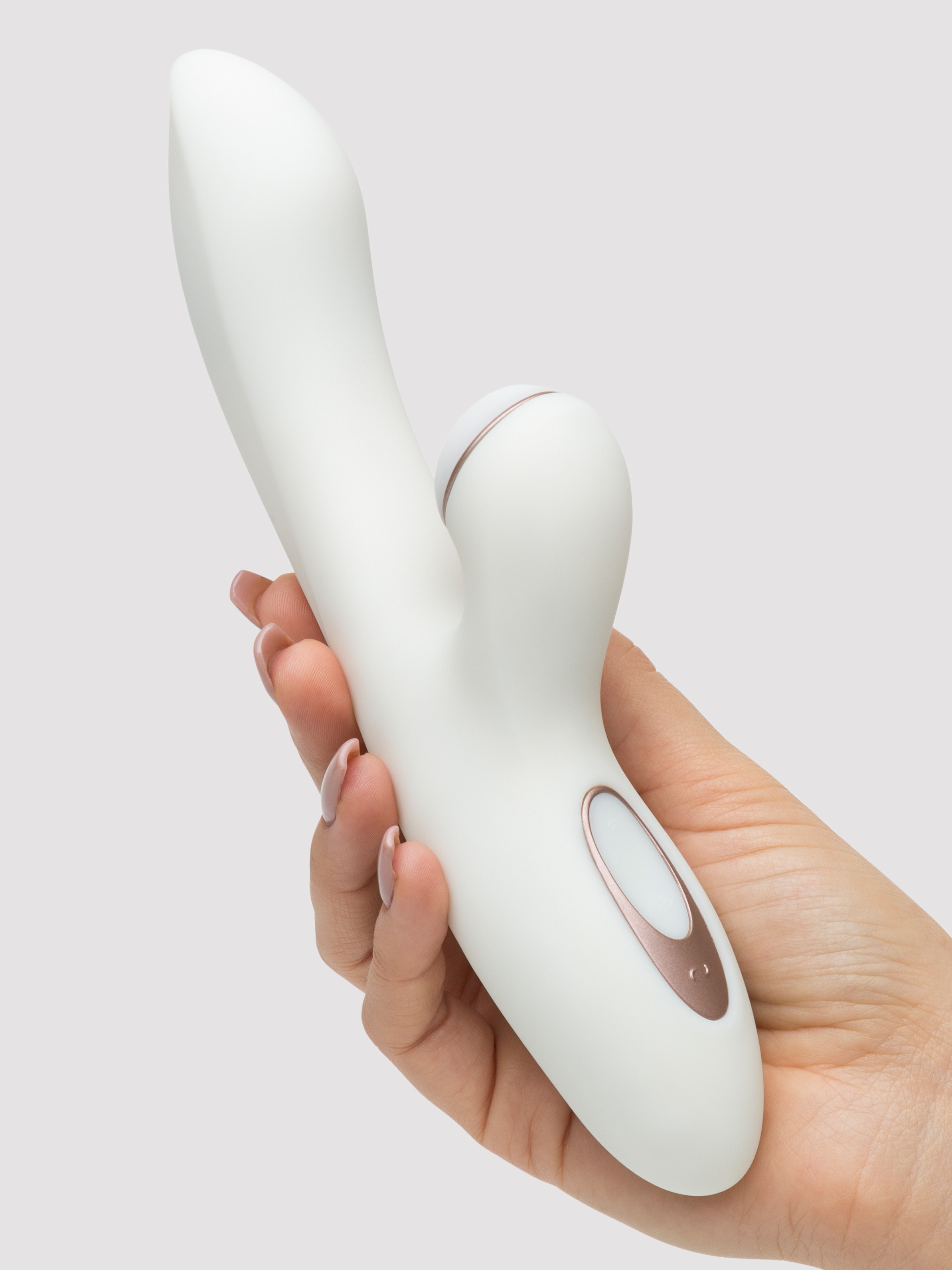 Satisfyer Pro Rechargeable Clitoral Suction Rabbit Vibrator, White, hi-res
