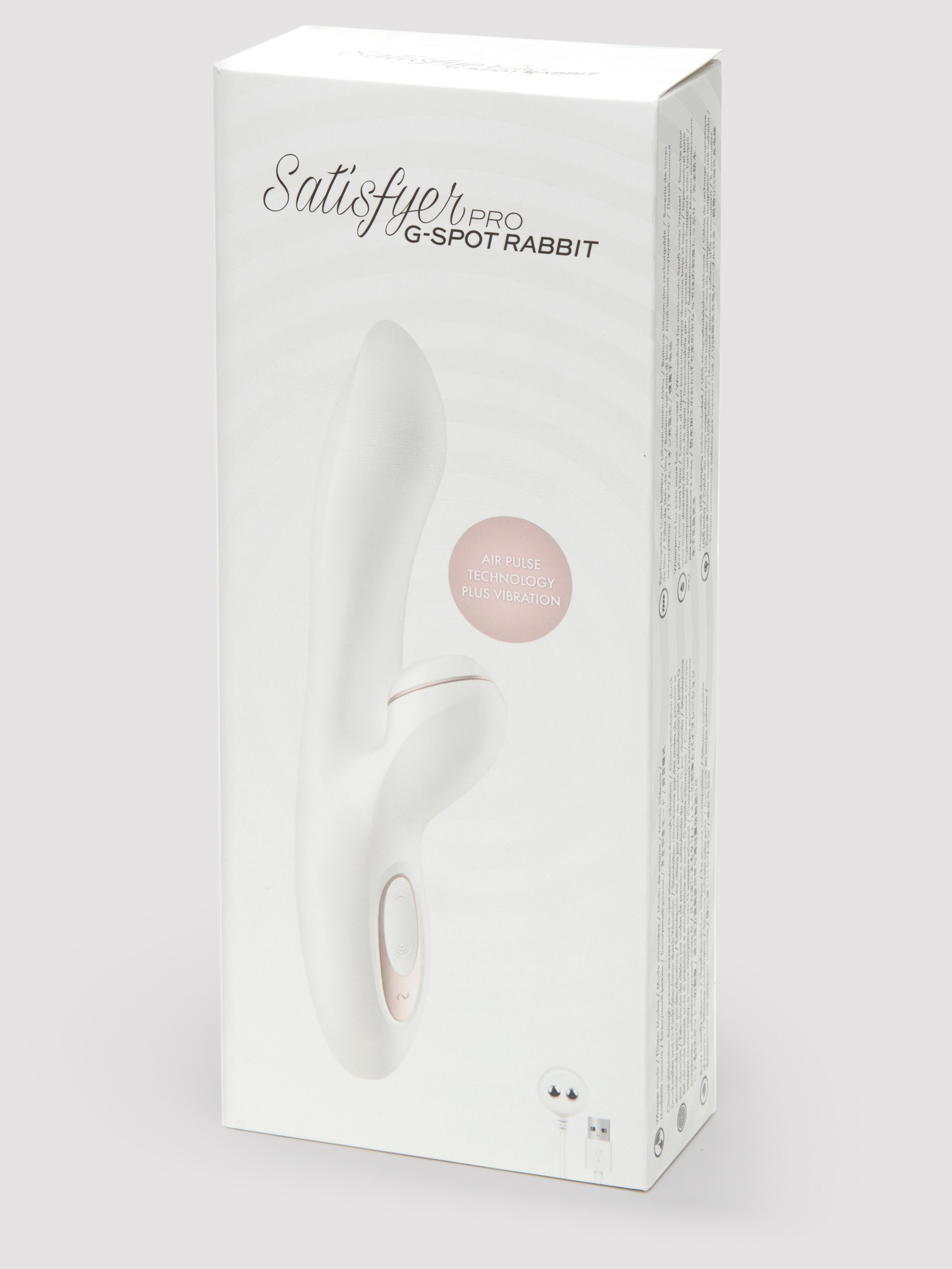 Satisfyer Pro Rechargeable Clitoral Suction Rabbit Vibrator, White, hi-res