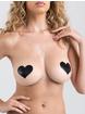 Lovehoney Oh! Heart Shaped Nipple Pasties, Black, hi-res