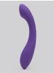 Desire Luxury Weighted Curved Silicone Dildo, Purple, hi-res