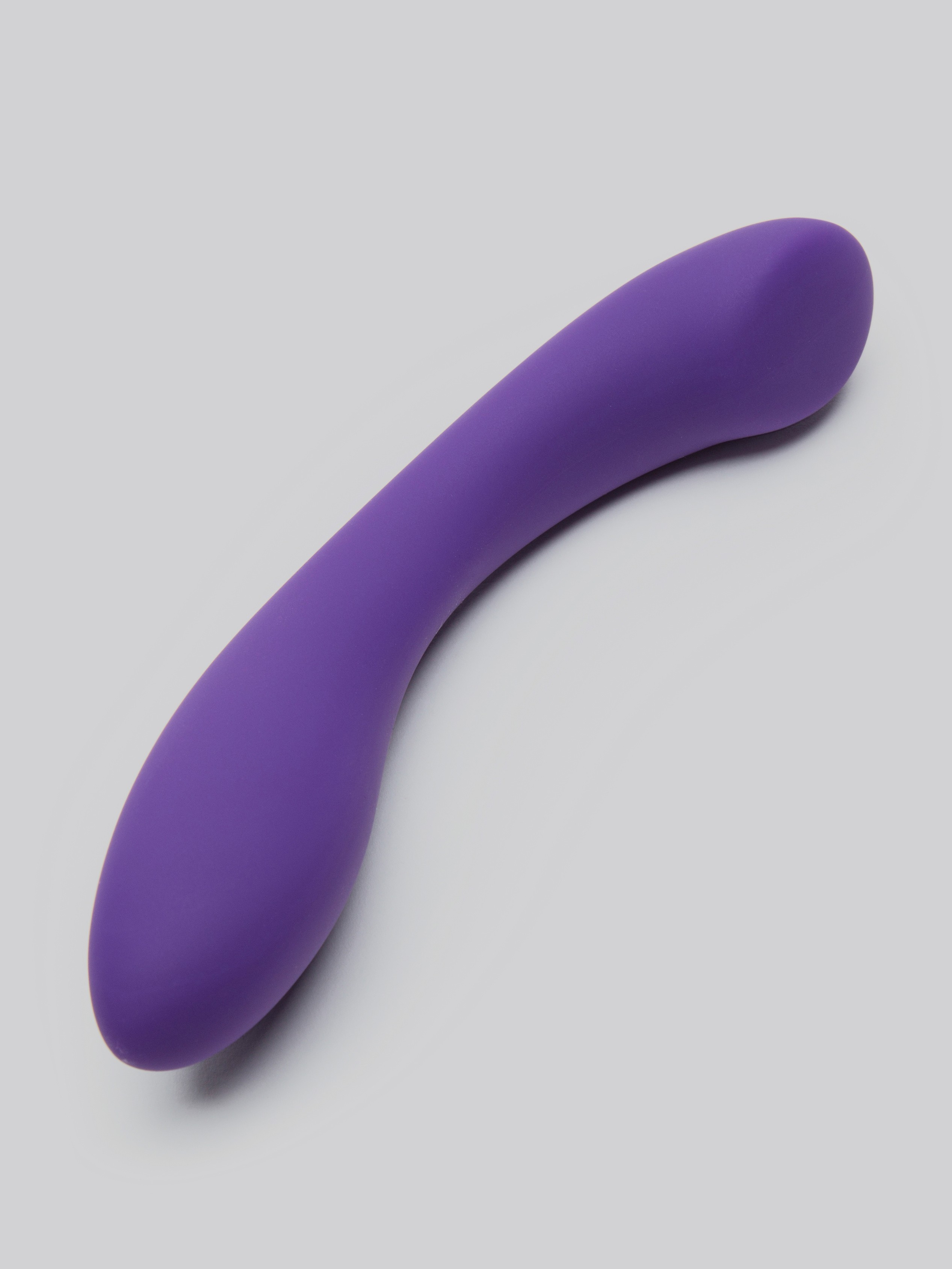 Desire Luxury Weighted Curved Silicone Dildo, Purple, hi-res