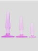 BASICS Triple Butt Plug Training Set, Purple, hi-res