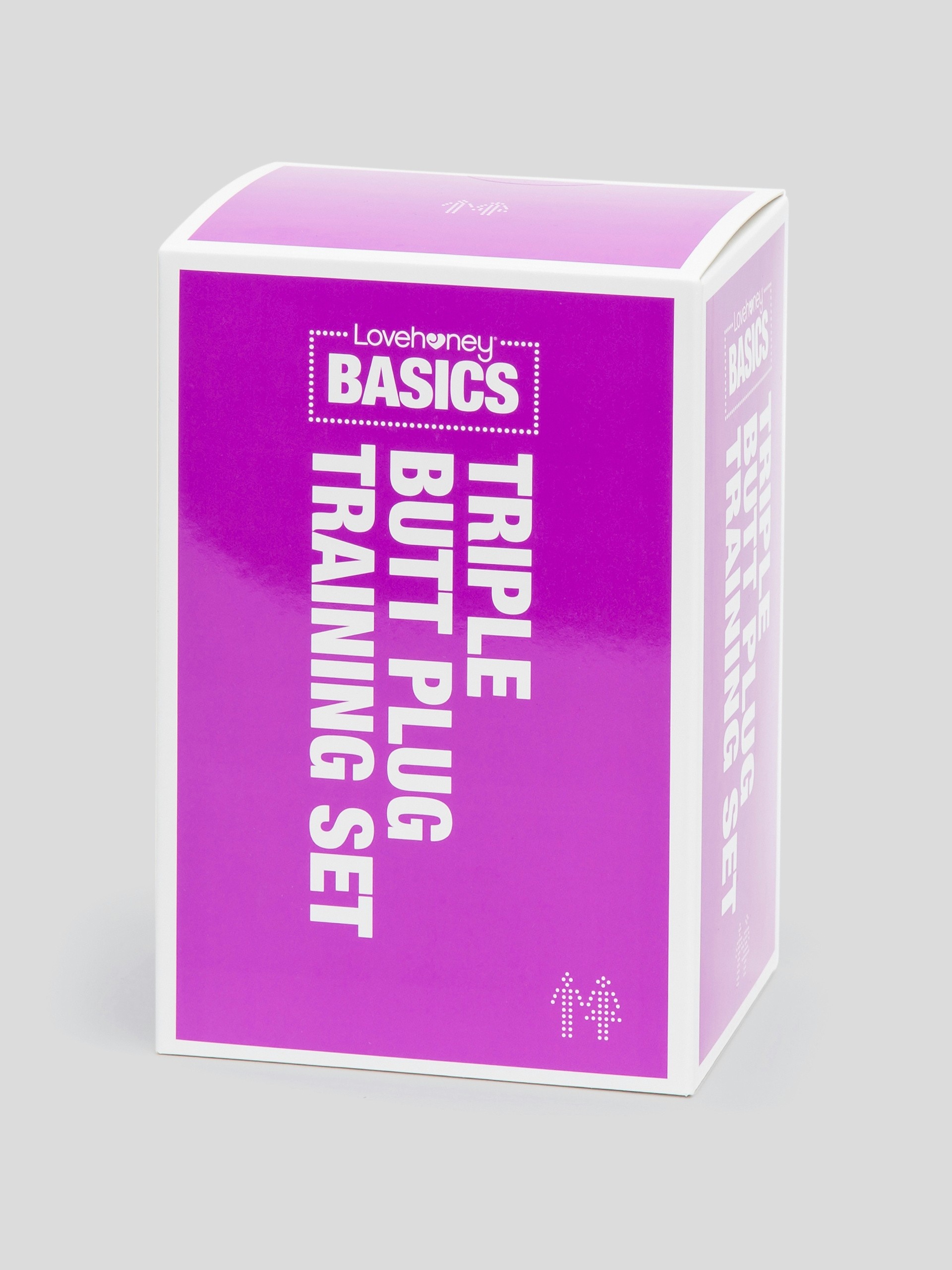BASICS Triple Butt Plug Training Set, Purple, hi-res