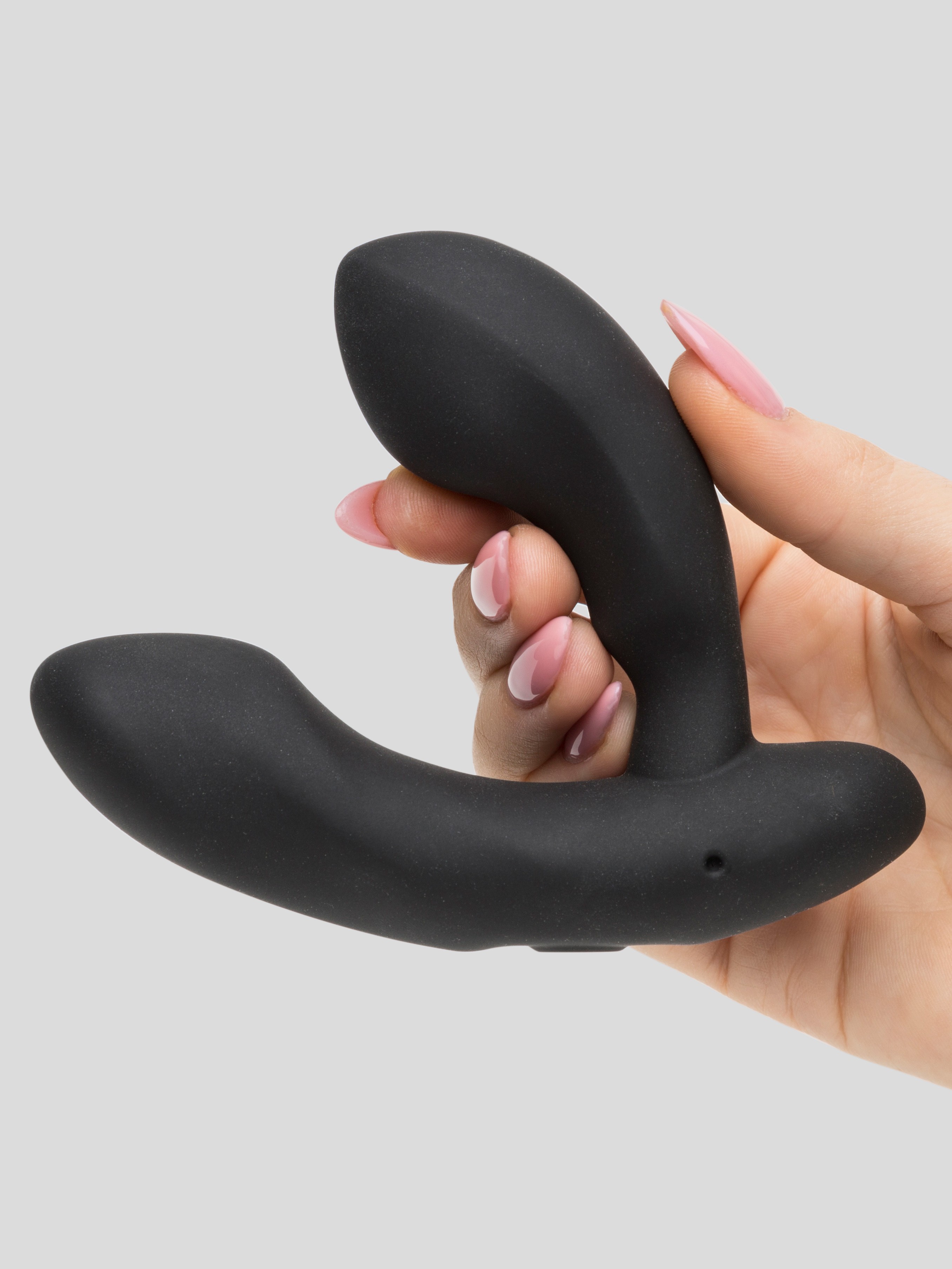 Lovense Edge App Controlled Rechargeable Prostate Massager, Black, hi-res