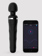 Lovense Domi 2 App Controlled Rechargeable Mini Wand Vibrator, Black, hi-res