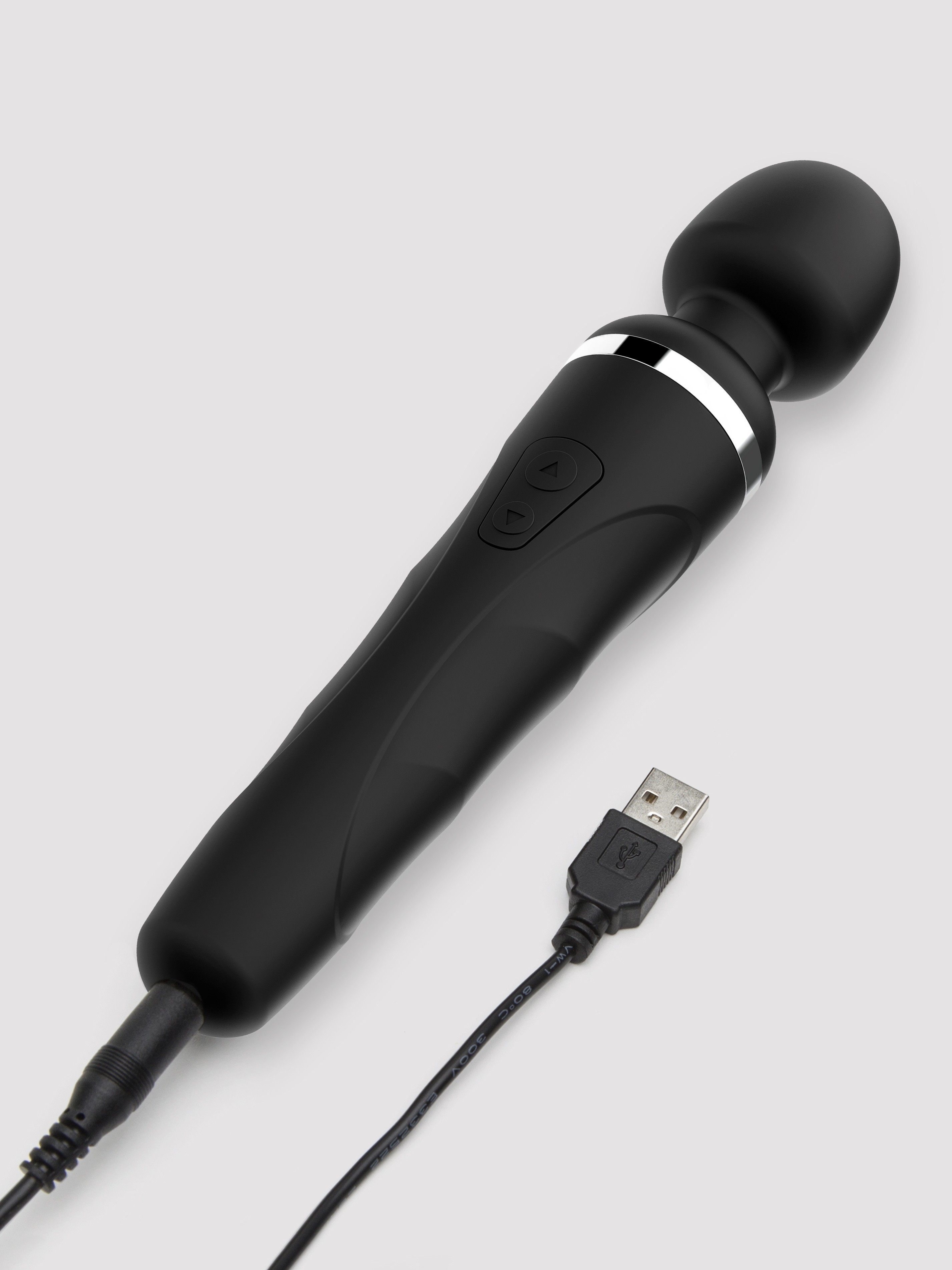 Lovense Domi 2 App Controlled Rechargeable Mini Wand Vibrator, Black, hi-res