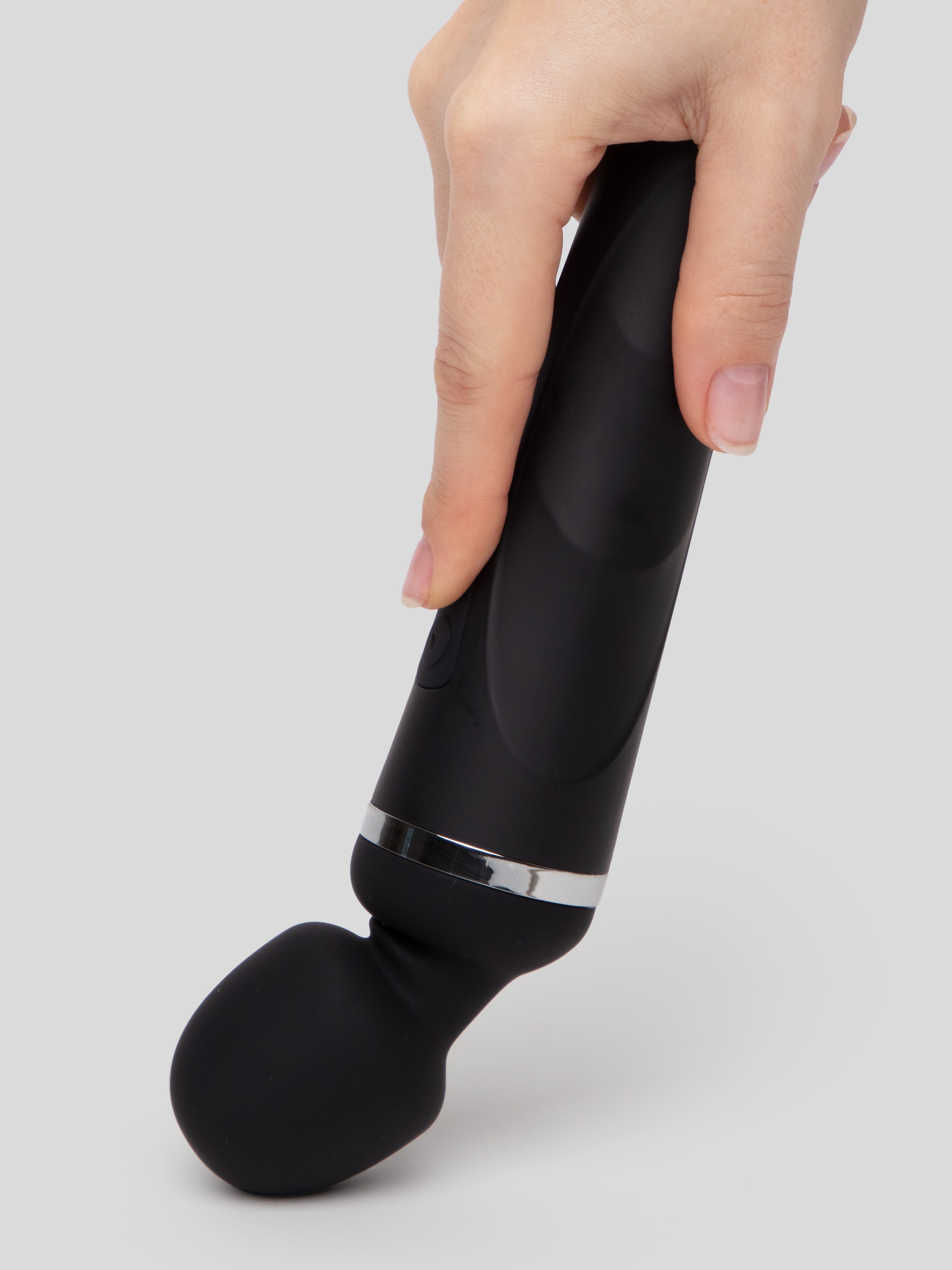 Lovense Domi 2 App Controlled Rechargeable Mini Wand Vibrator, Black, hi-res