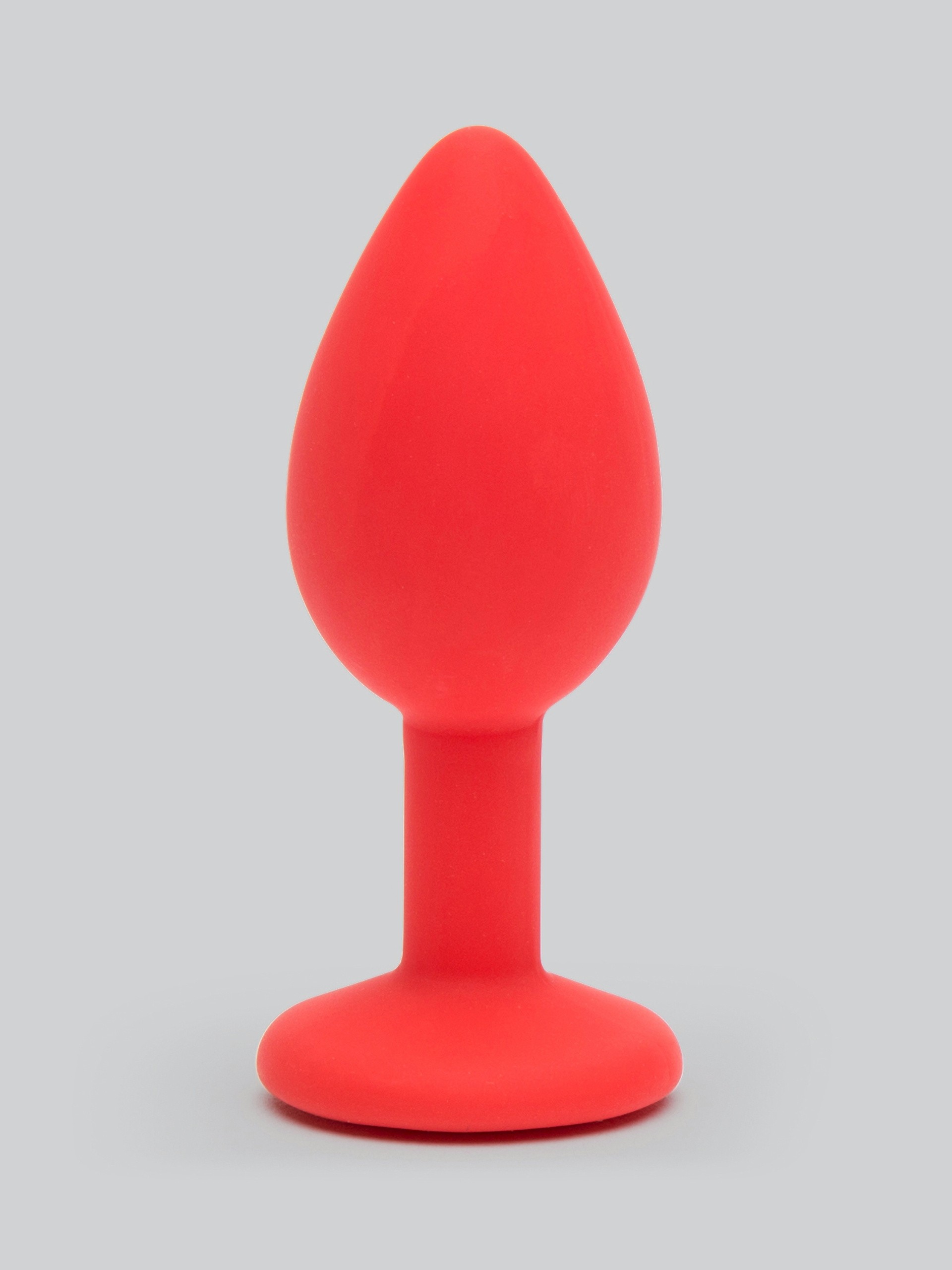 Colorful Joy Jewelled Small Silicone Butt Plug 2.5 Inch, Red, hi-res