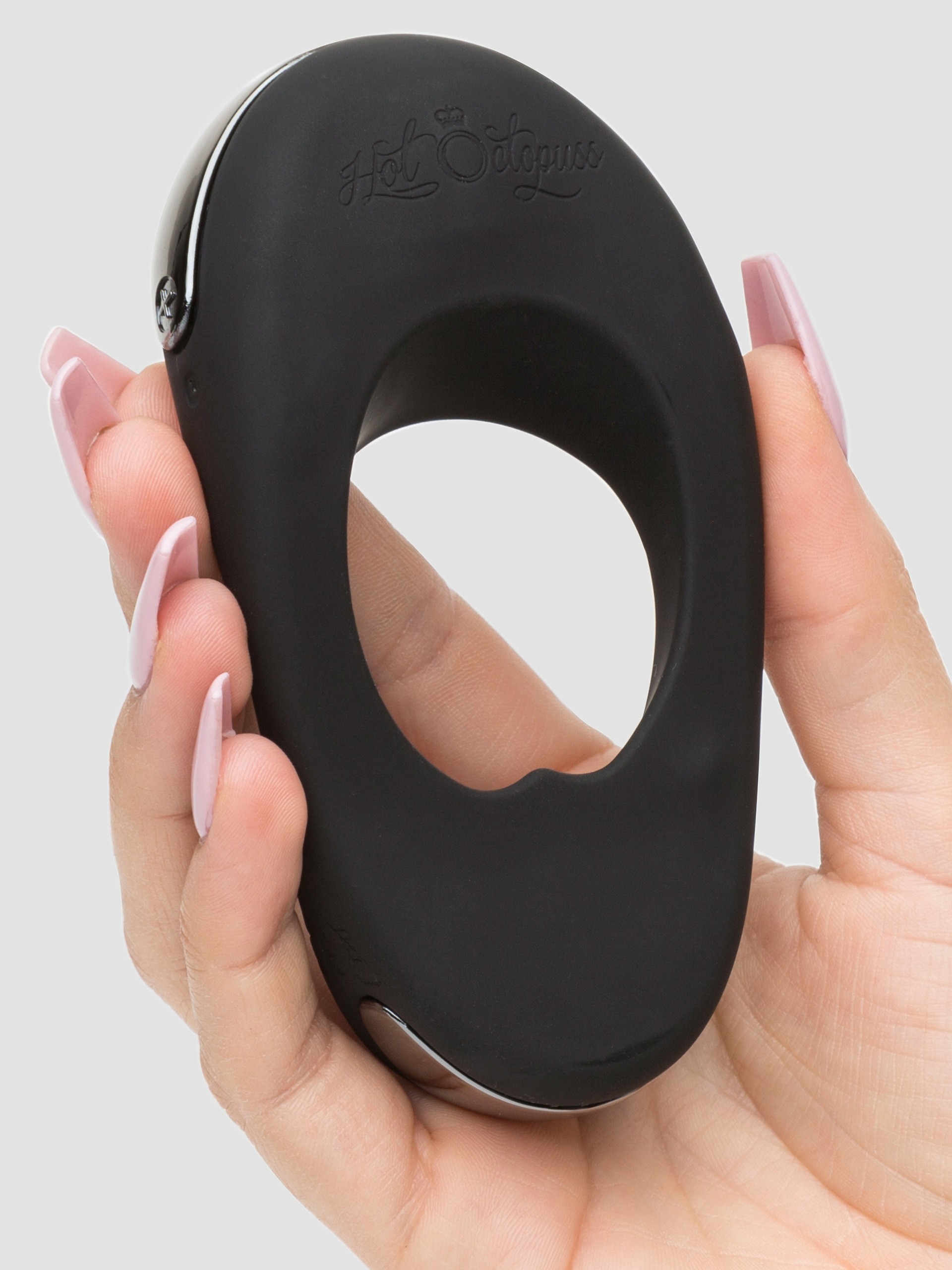 Hot Octopuss ATOM PLUS Dual Motor Rechargeable Vibrating Cock Ring, Black, hi-res