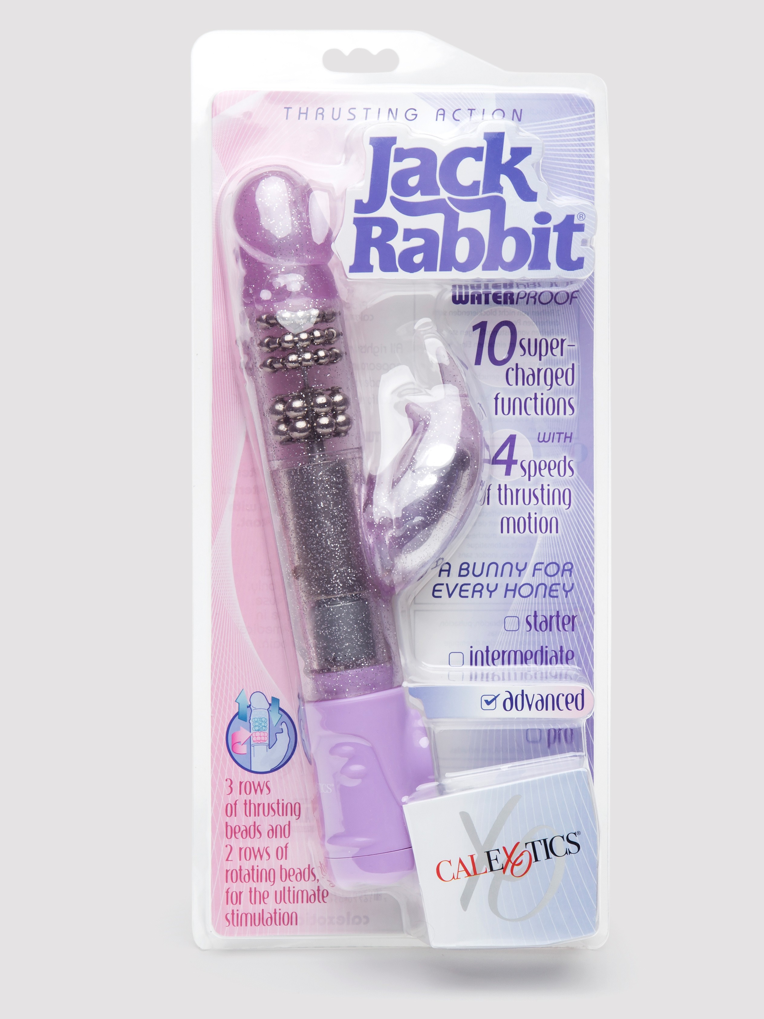 Jack Rabbit Thrusting Rabbit Vibrator, Purple, hi-res