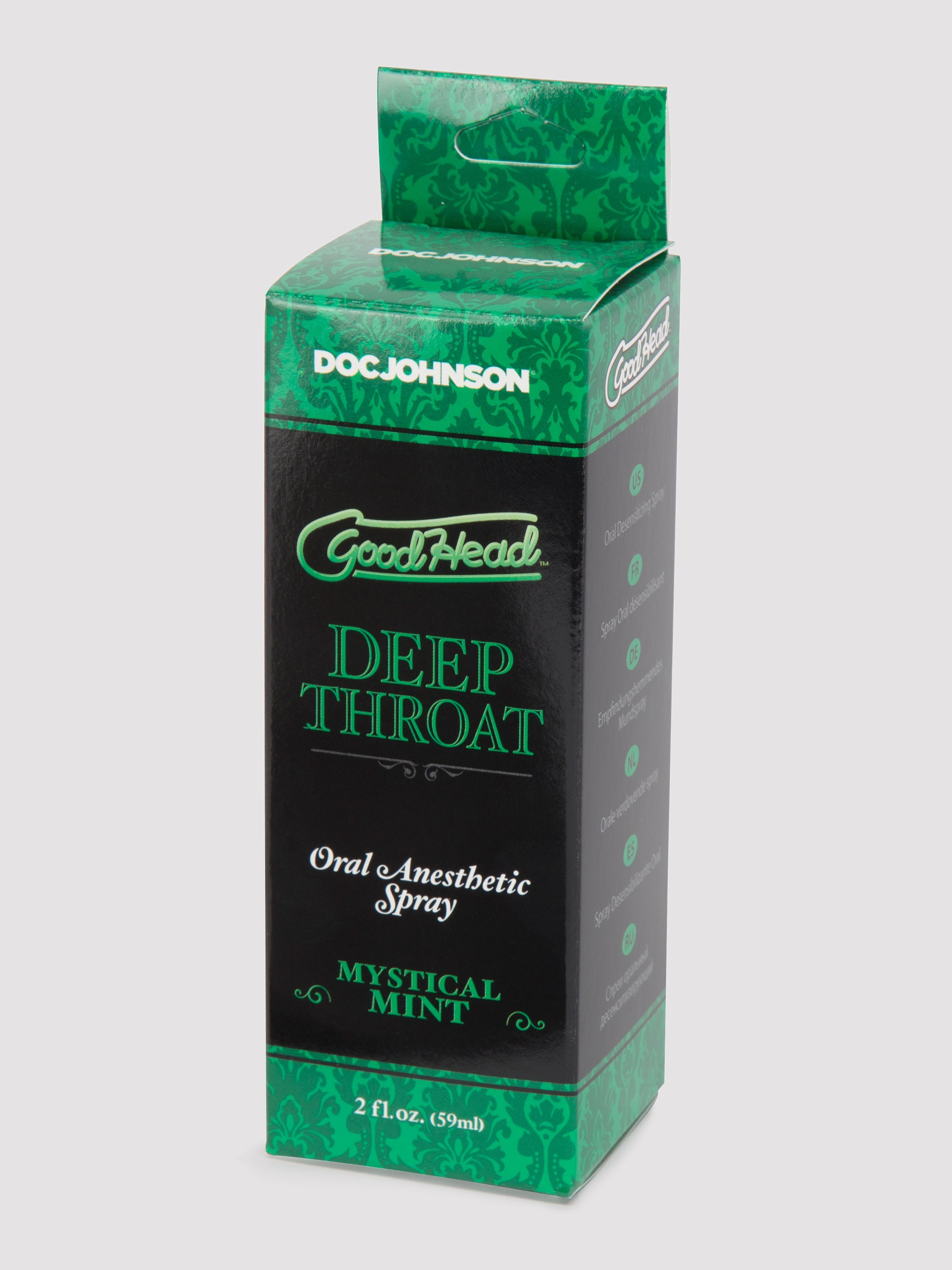 Doc Johnson Good Head Deep Throat Mint Oral Anesthetic Spray 2 fl oz, , hi-res
