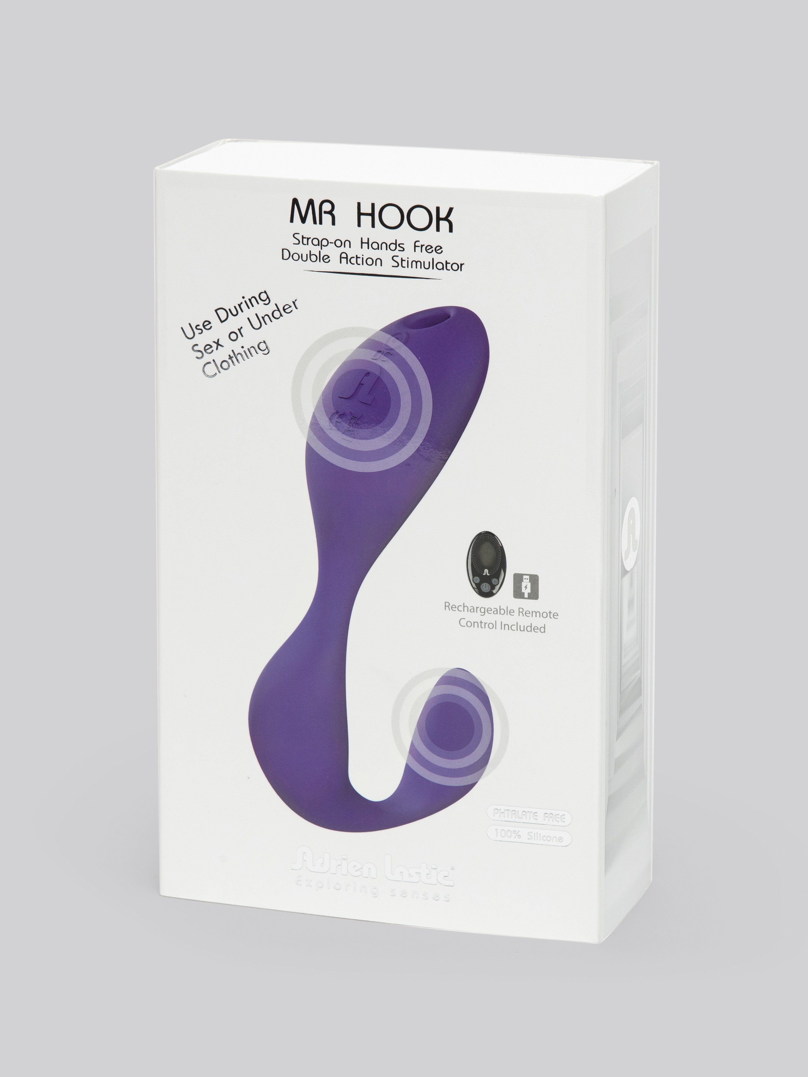 Adrien Lastic Mr Hook Rechargeable Double Motor Clitoral Vibrator, Purple, hi-res
