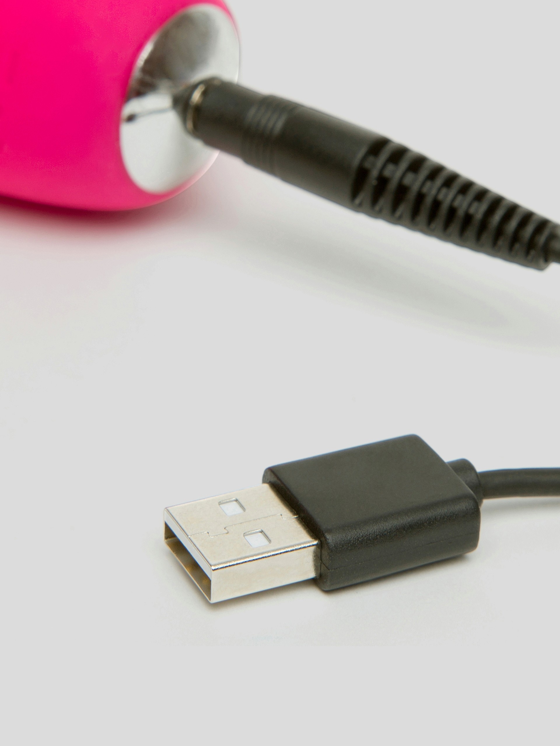 Happy Rabbit Slimline Curve Rechargeable Rabbit Vibrator, Pink, hi-res