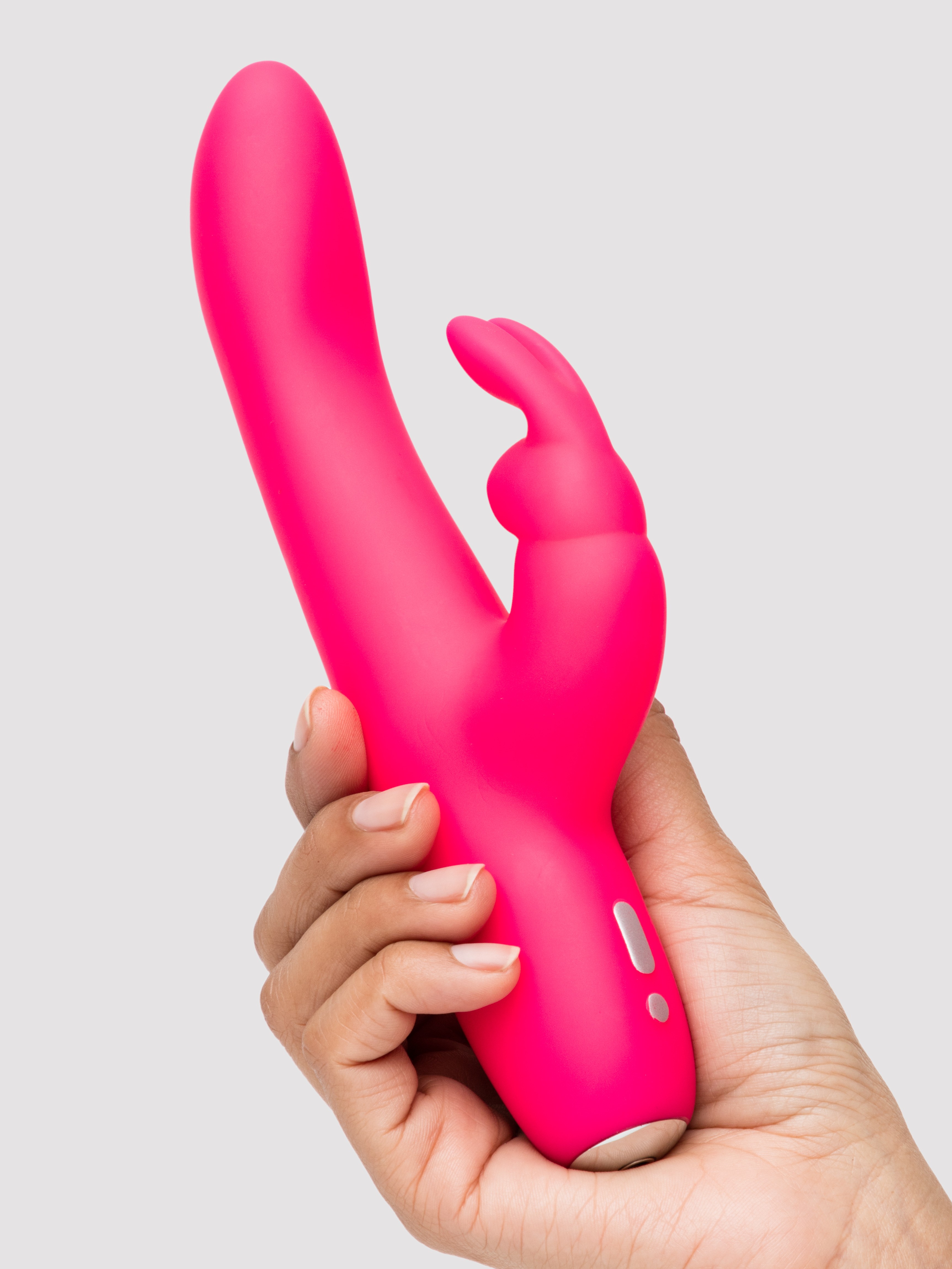 Happy Rabbit Slimline Curve Rechargeable Rabbit Vibrator, Pink, hi-res