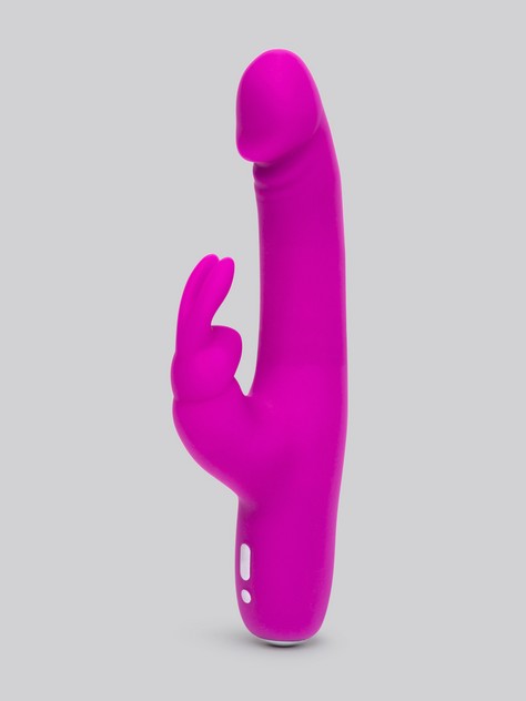 Happy Rabbit Slimline Realistic Rechargeable Rabbit Vibrator, Purple, hi-res