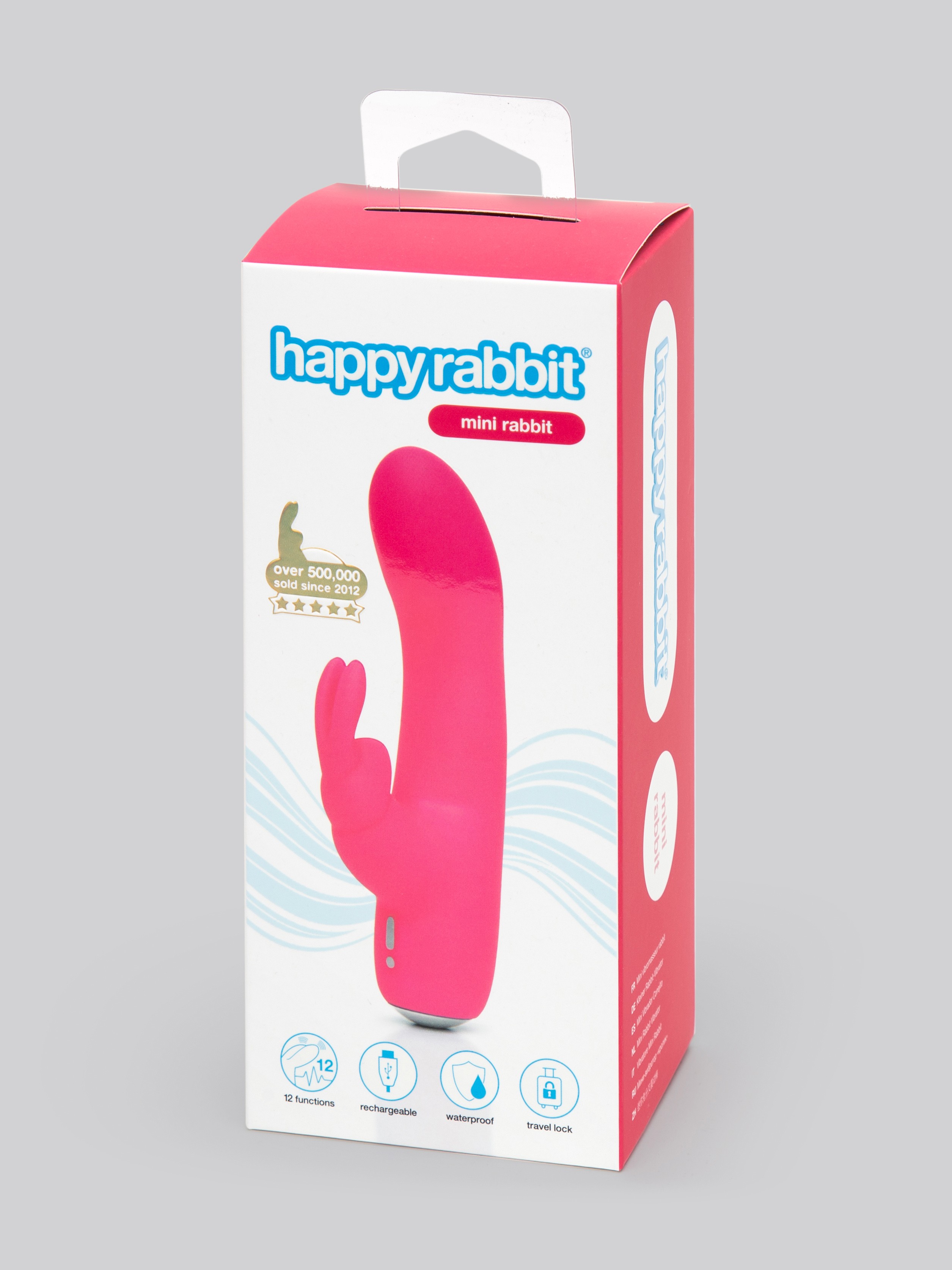 Happy Rabbit Rechargeable Mini Rabbit Vibrator, Pink, hi-res