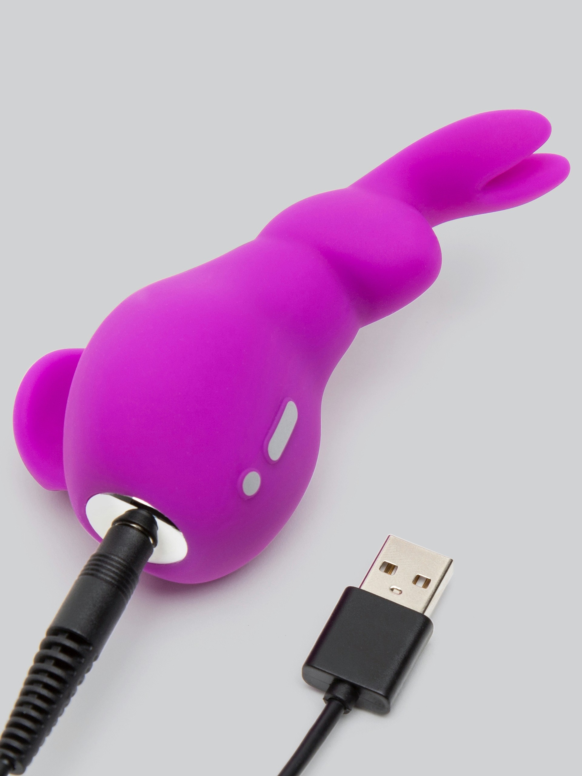 Happy Rabbit Mini Ears Rechargeable Clitoral Vibrator, Purple, hi-res