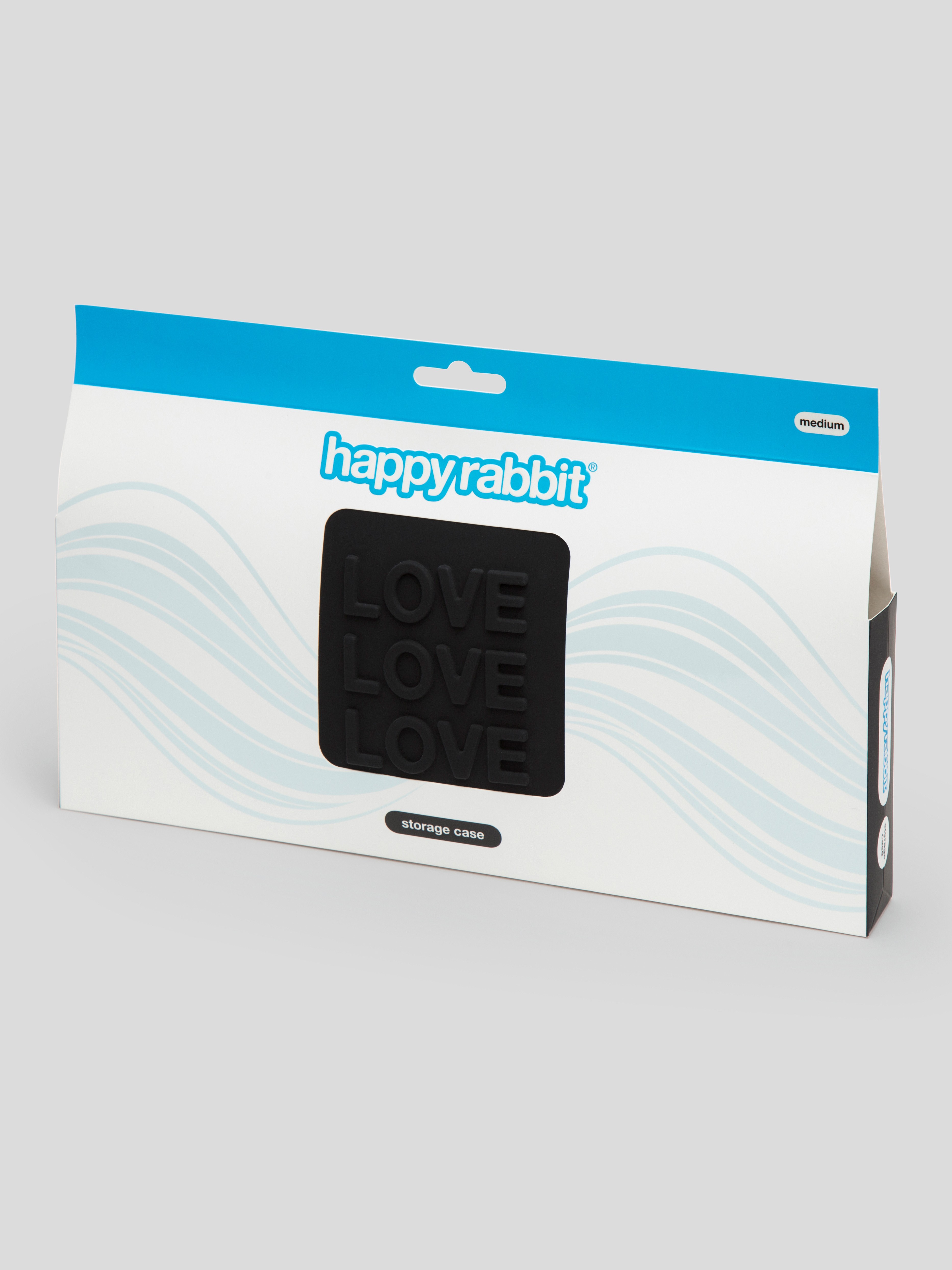 Happy Rabbit LOVE Medium Silicone Zip Storage Case , , hi-res
