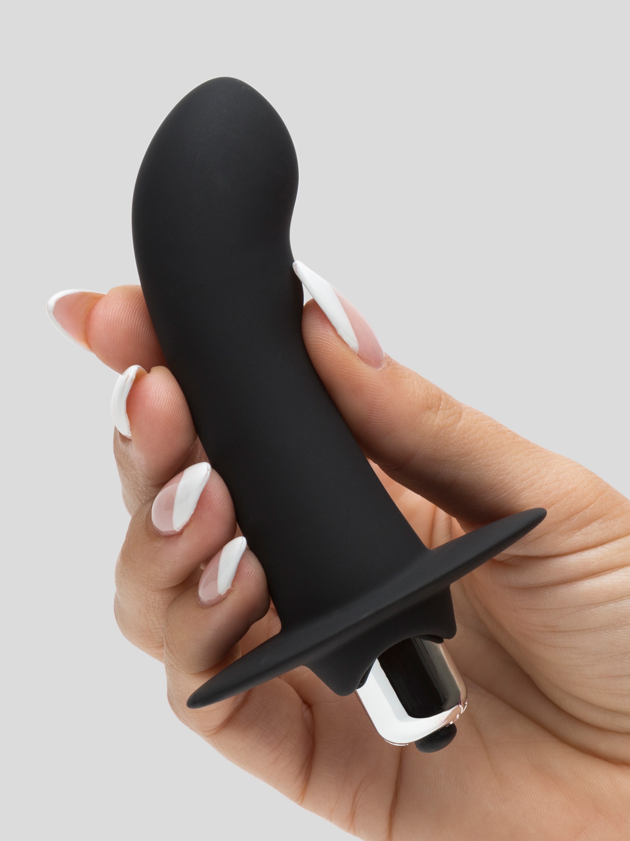 Lovehoney Backdoor Buzzer 10 Function Silicone Prostate Vibrator, Black, hi-res