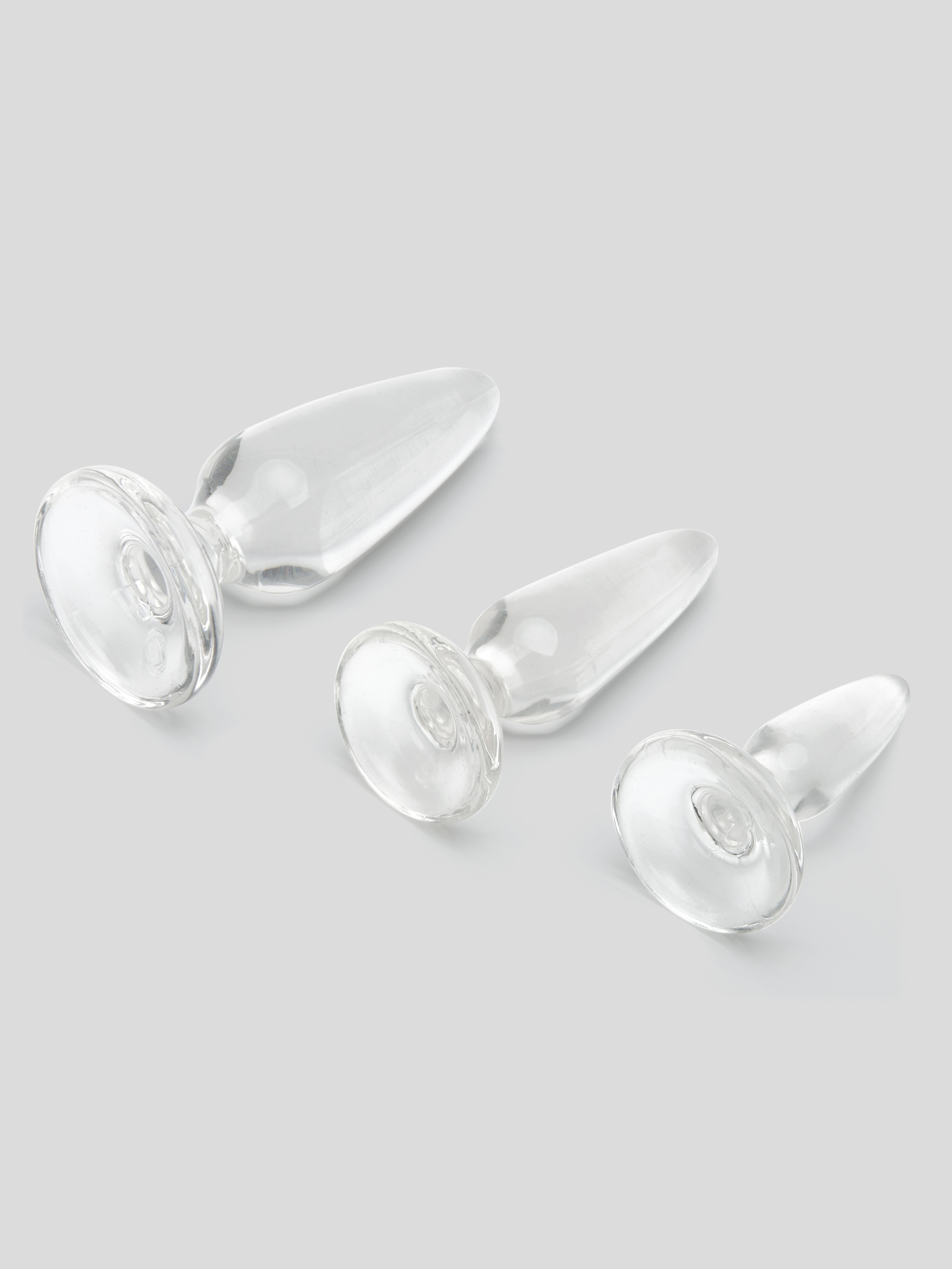 Jelly Rancher Pleasure Anal Training Butt Plug Kit (3 Piece), Clear, hi-res