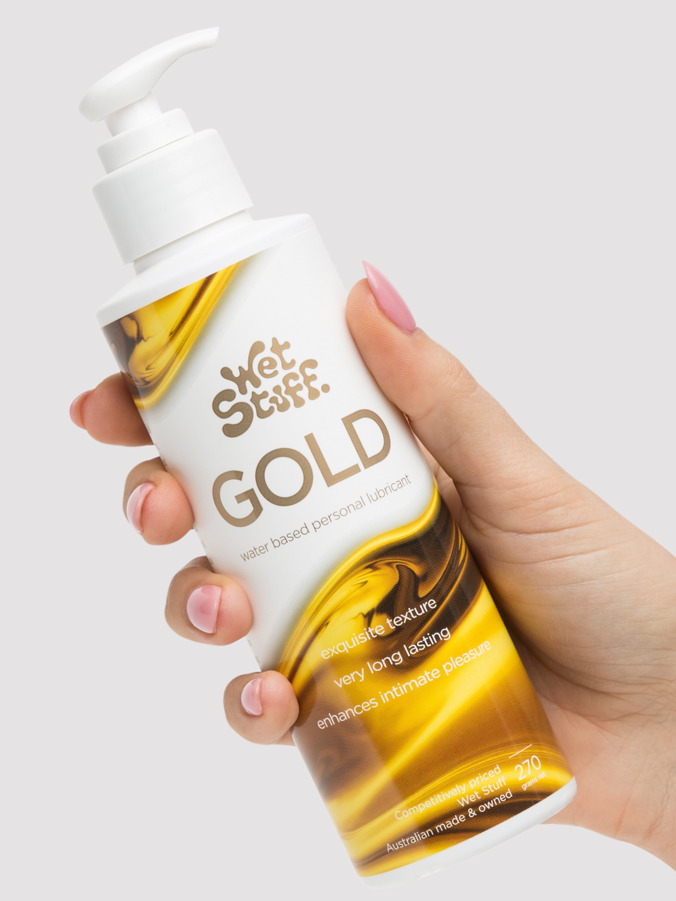 Wet Stuff Gold Water-Based Lubricant 270ml, , hi-res