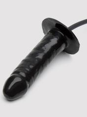 Cock Locker Inflatable Penis Butt Plug 6 Inch, Black, hi-res