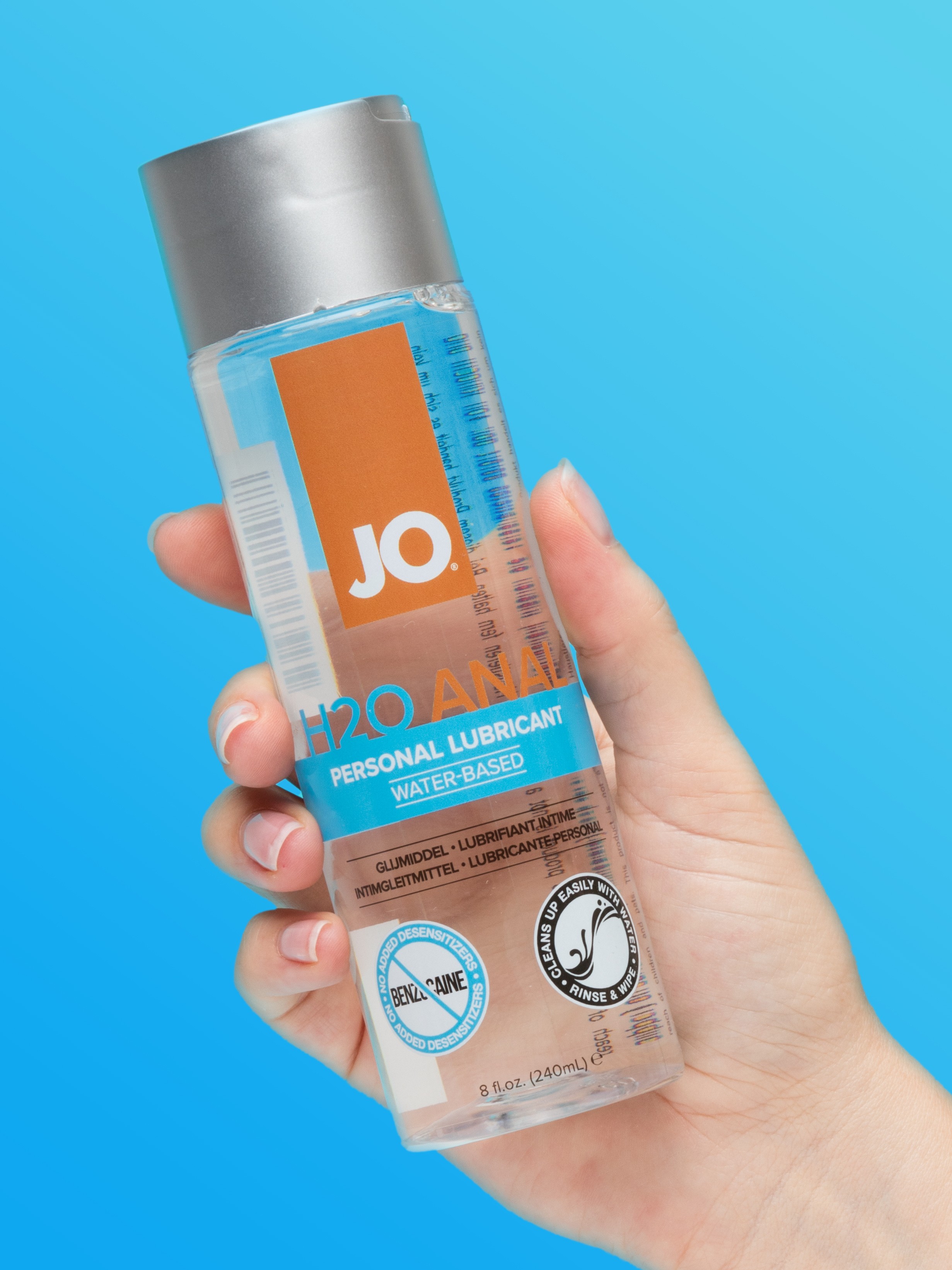 System JO H2O Water-Based Anal Lubricant 240ml, , hi-res