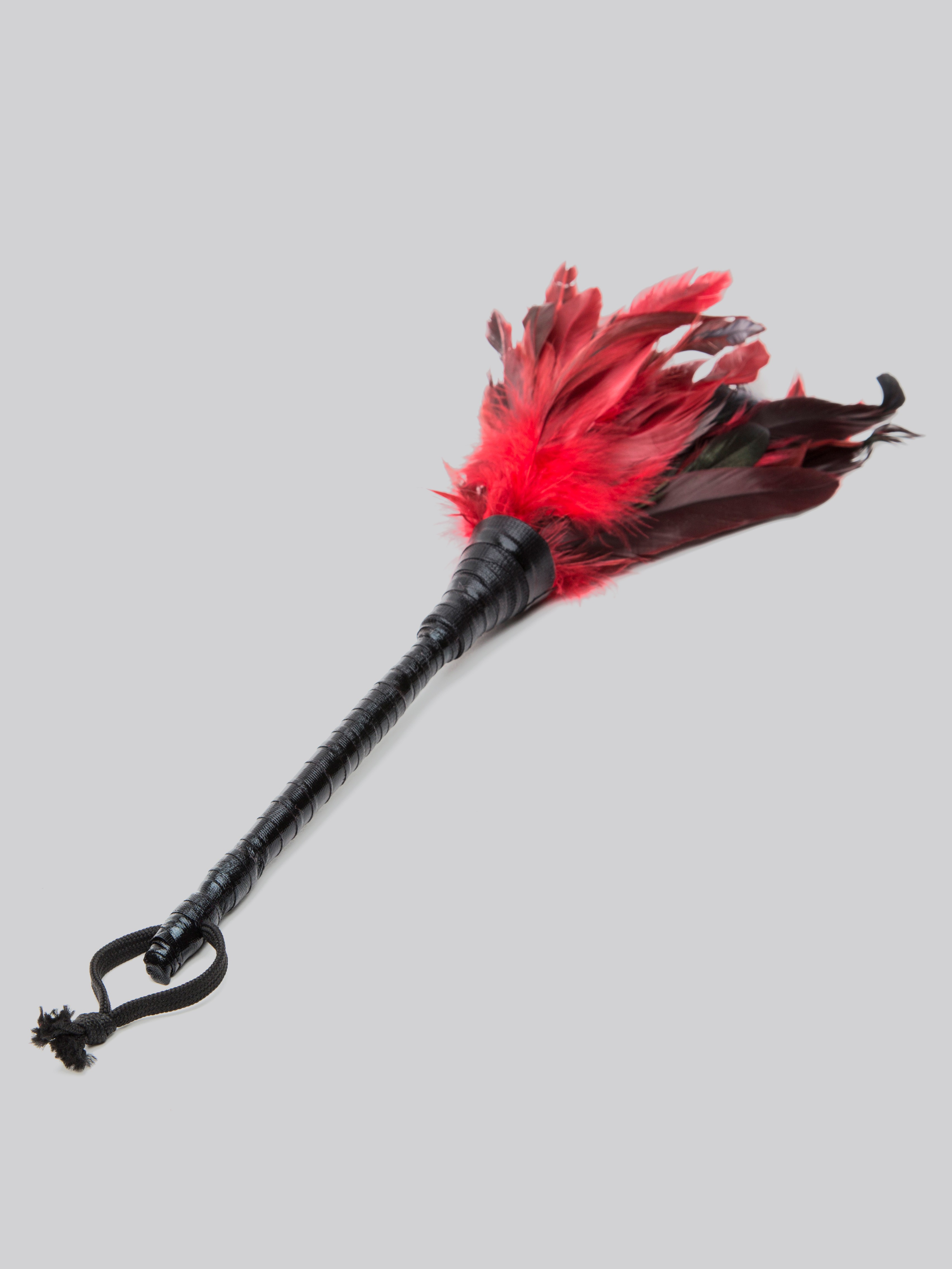 Fetish Fantasy Frisky Red Feather Tickler, Red, hi-res