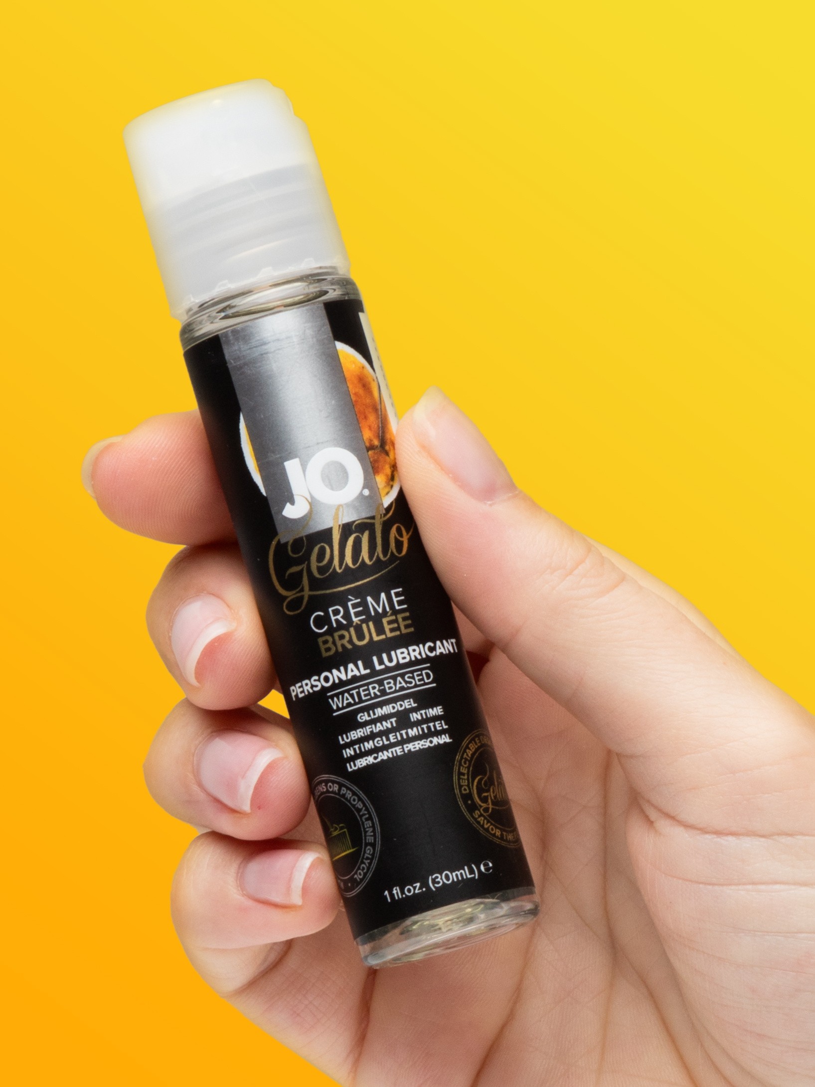 System JO Gelato Cr&egrave;me Br&ucirc;l&eacute;e Flavoured Lubricant 30ml, , hi-res