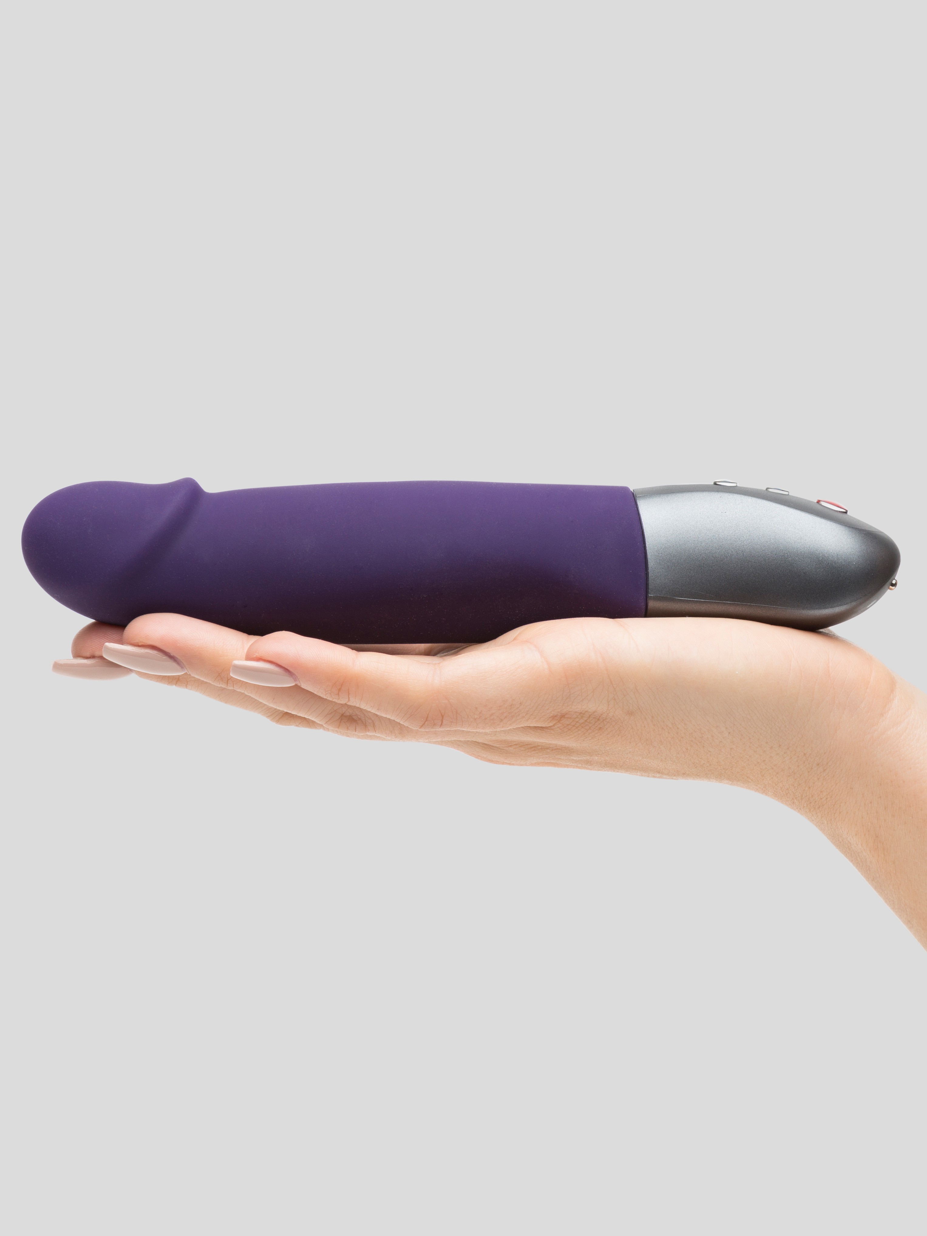 Fun Factory Stronic Real Rechargeable Realistic Thrusting Vibrator, Purple, hi-res