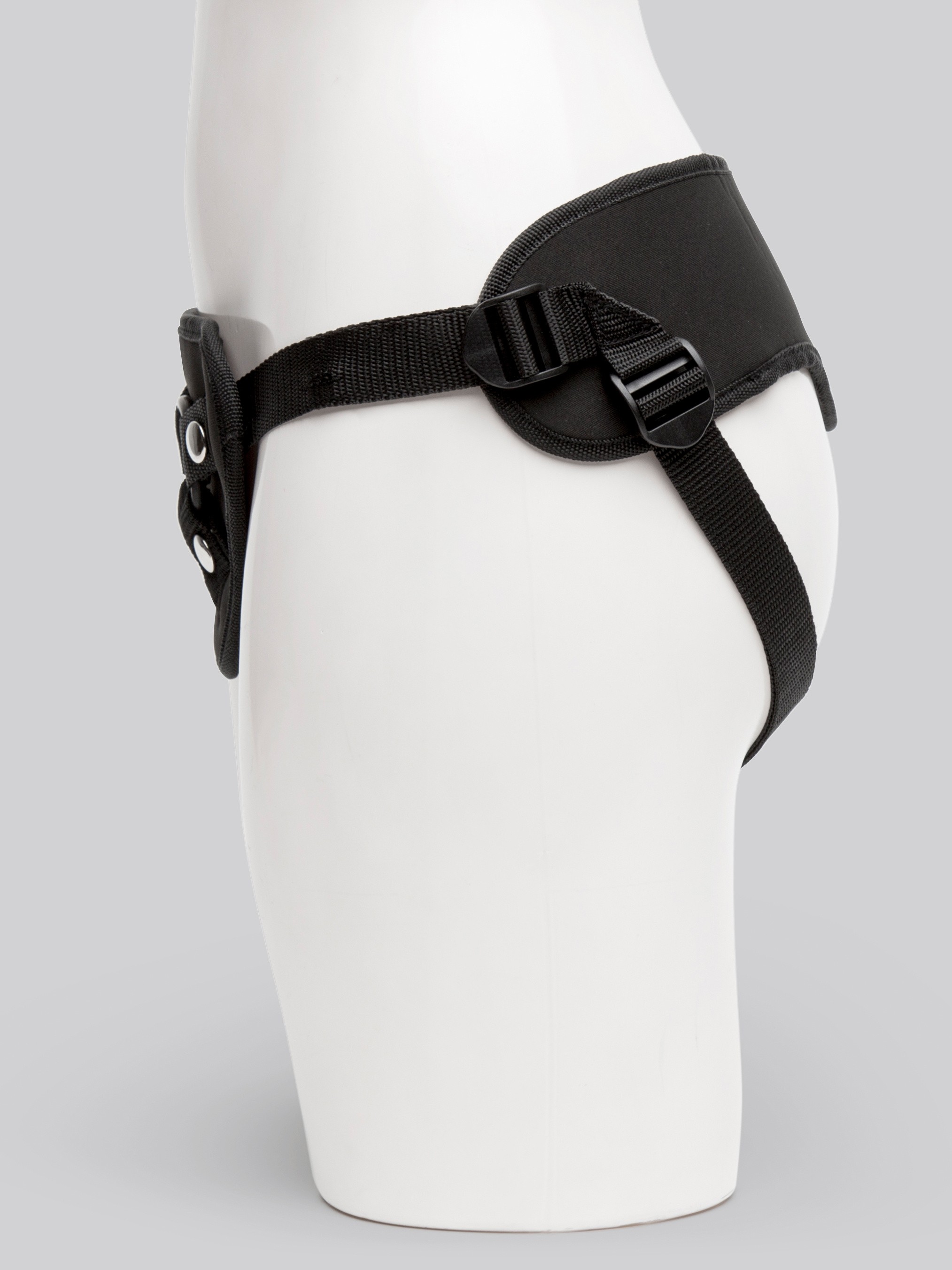 Lovehoney Full-Back Strap-On Harness , Black, hi-res