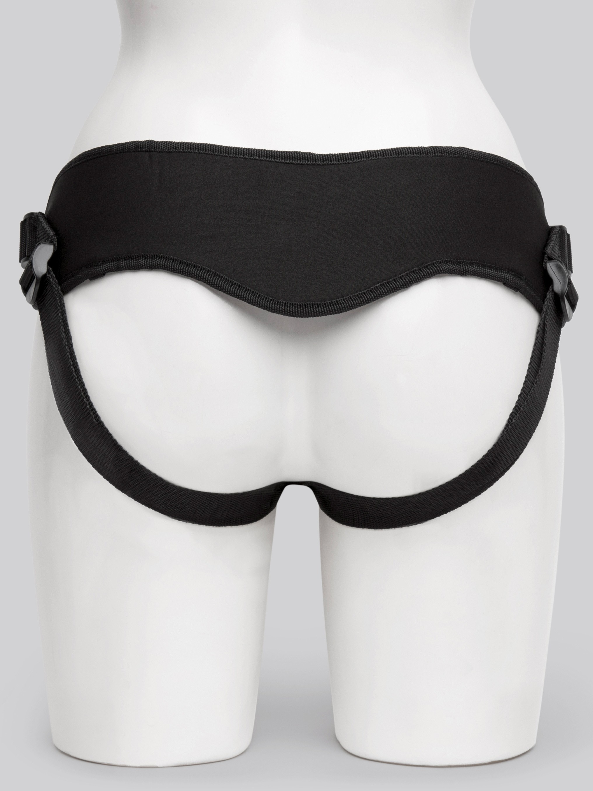 Lovehoney Full-Back Strap-On Harness , Black, hi-res