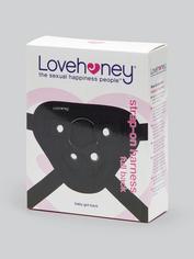 Lovehoney Full-Back Strap-On Harness , Black, hi-res