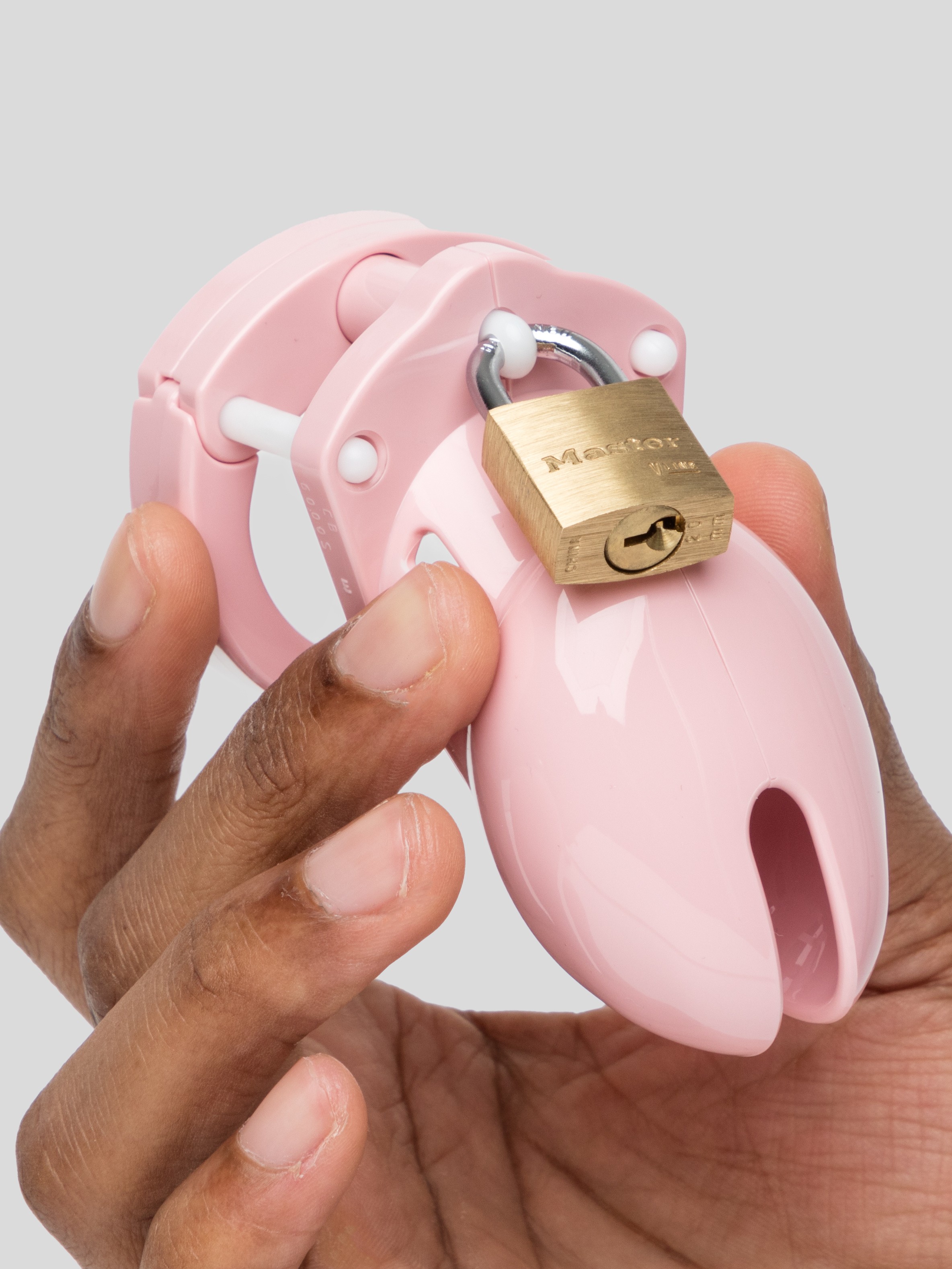 CB-6000S Short Male Pink Chastity Cage Kit, Pink, hi-res