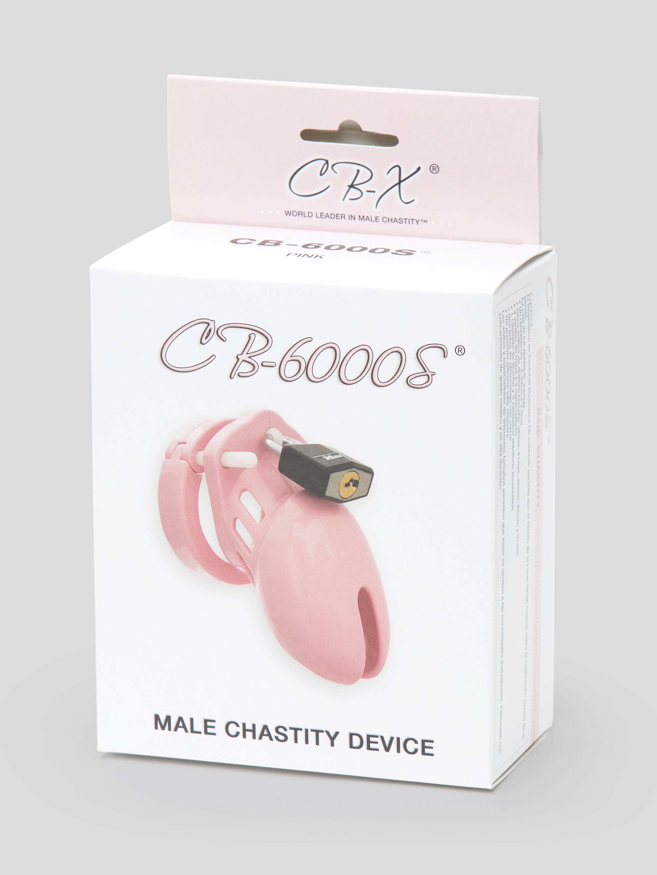 CB-6000S Short Male Pink Chastity Cage Kit, Pink, hi-res