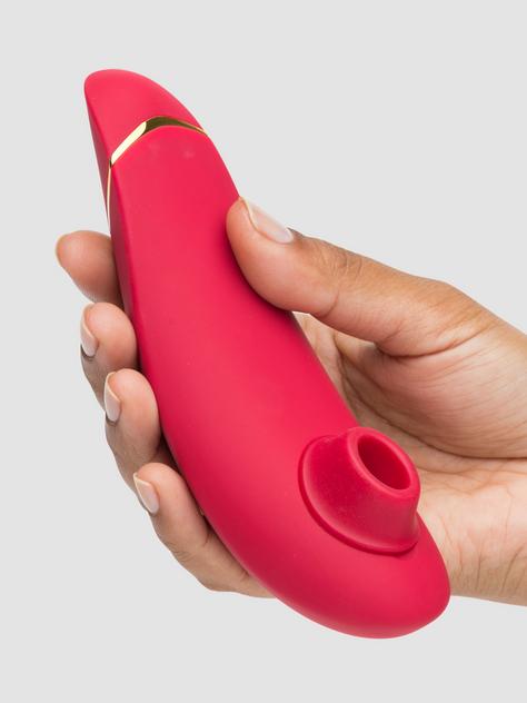 Womanizer Premium Rechargeable Smart Silence Clitoral Suction Stimulator, Red, hi-res