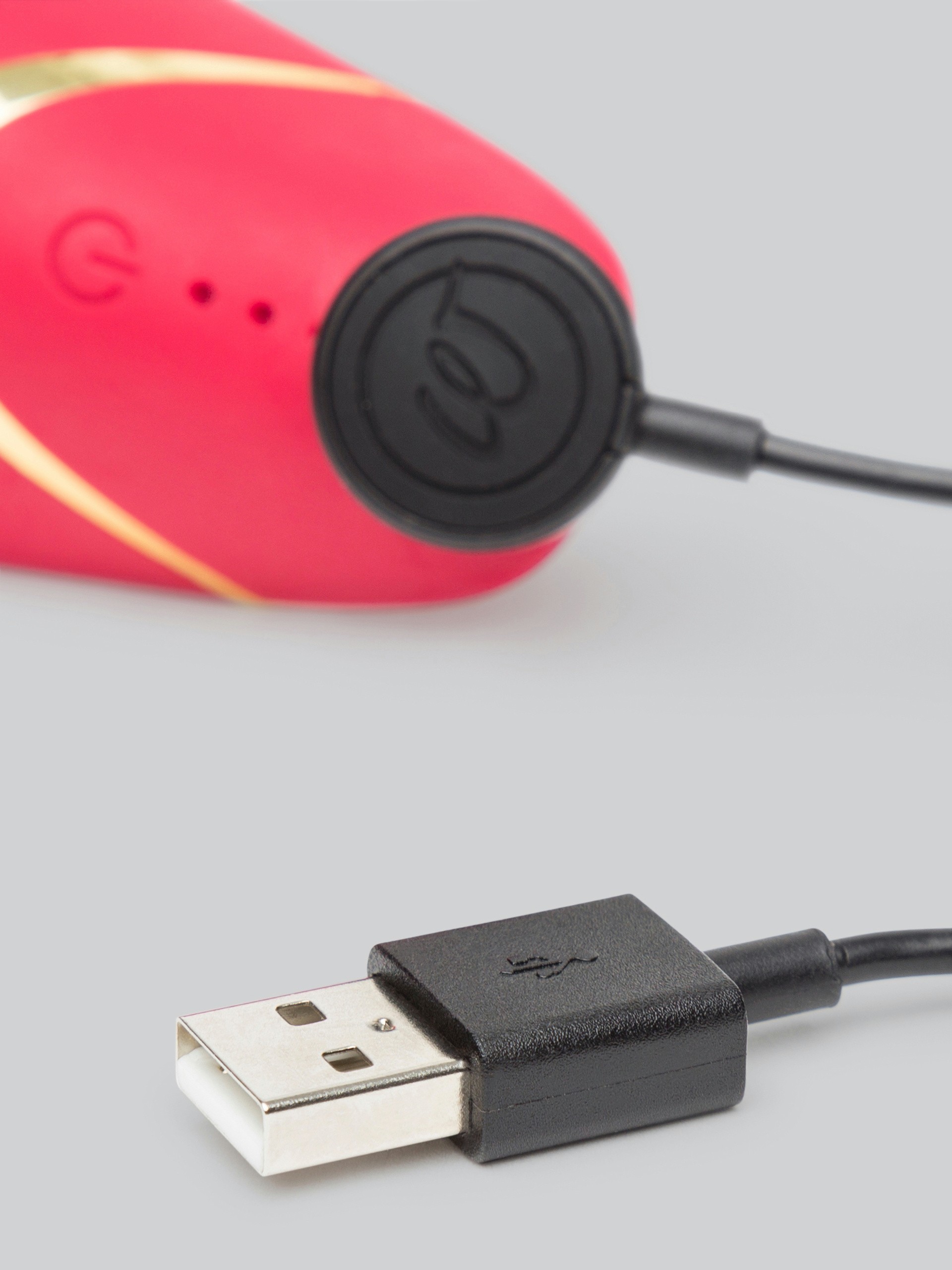 Womanizer Premium Rechargeable Smart Silence Clitoral Suction Stimulator, Red, hi-res