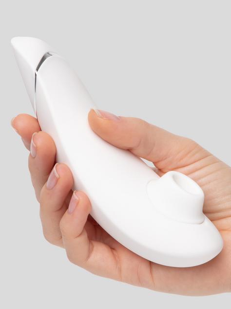Womanizer Premium Rechargeable Smart Silence Clitoral Suction Stimulator, White, hi-res