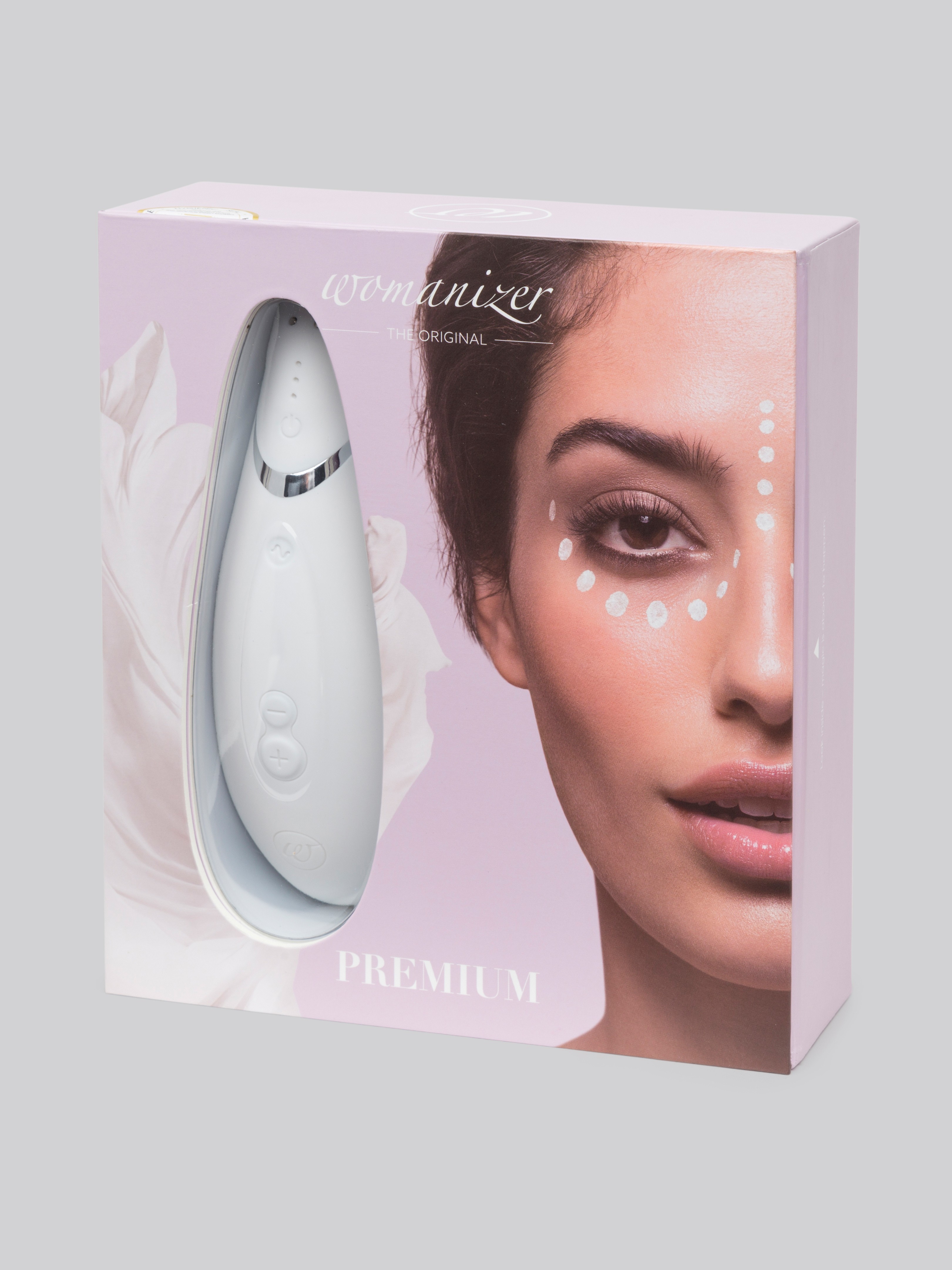 Womanizer Premium Rechargeable Smart Silence Clitoral Suction Stimulator, White, hi-res