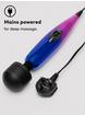 Lovehoney Metallic Classic Plug In Massage Wand Vibrator, Pink, hi-res