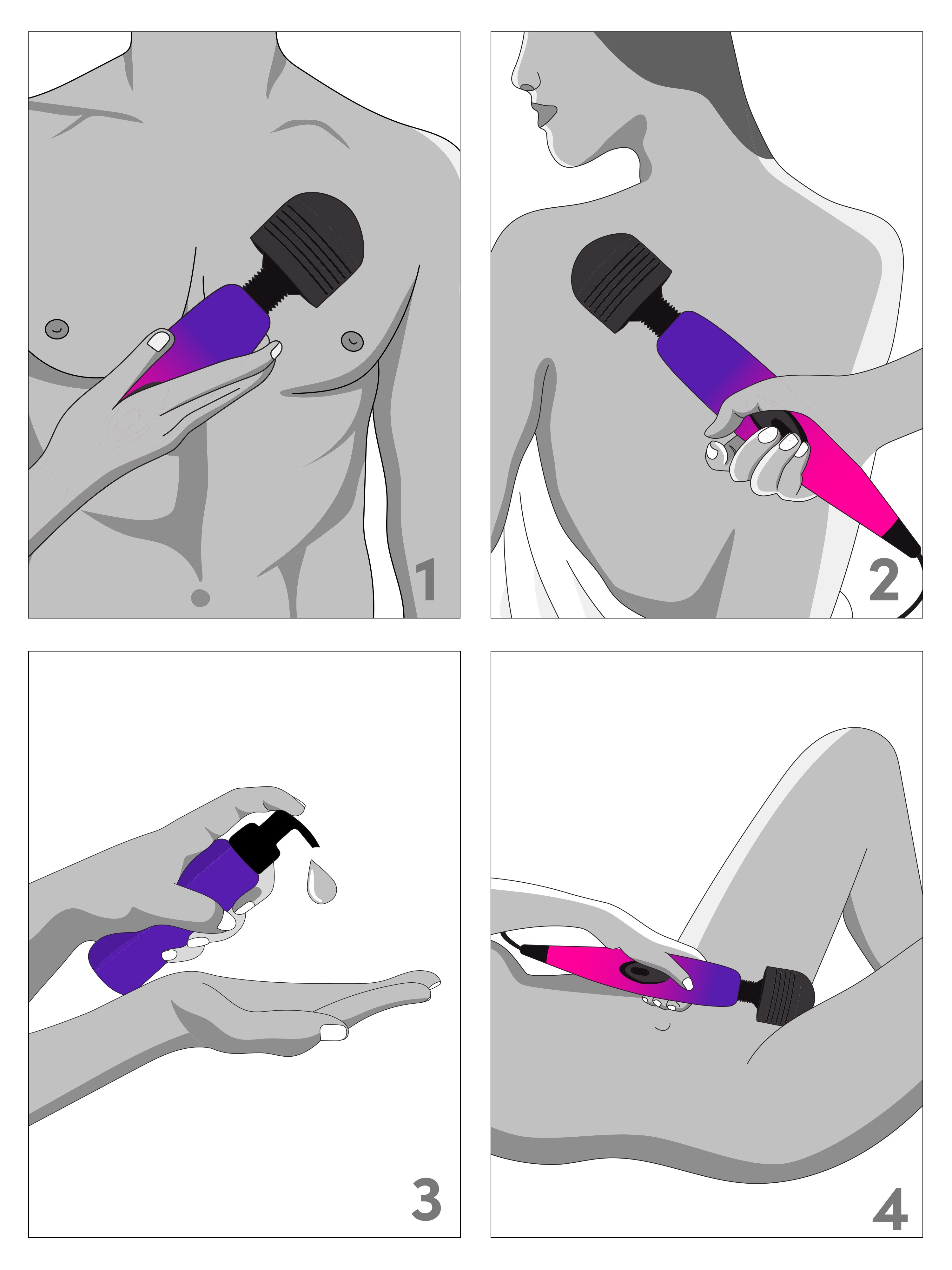 Lovehoney Extra Powerful Multispeed Mains Powered Magic Wand Vibrator, Pink, hi-res