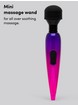 Lovehoney Deluxe Rechargeable Mini Metallic Massage Wand Vibrator, Pink, hi-res