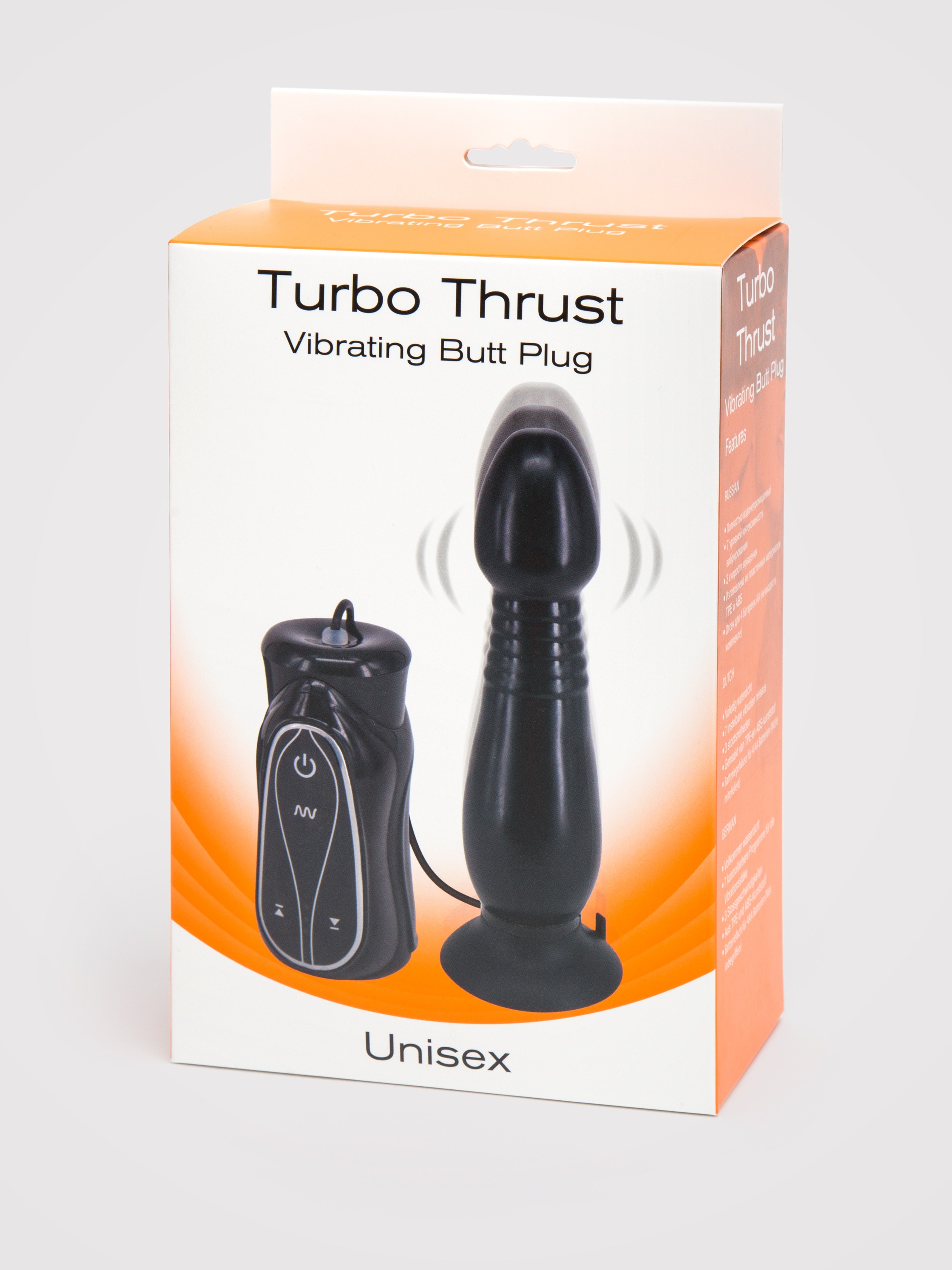 Booty Blaster 10 Function Thrusting Vibrating Butt Plug, Black, hi-res