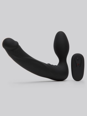 Swirl Vibrating Strapless Strap-On - Black - Dildos - Photopoint