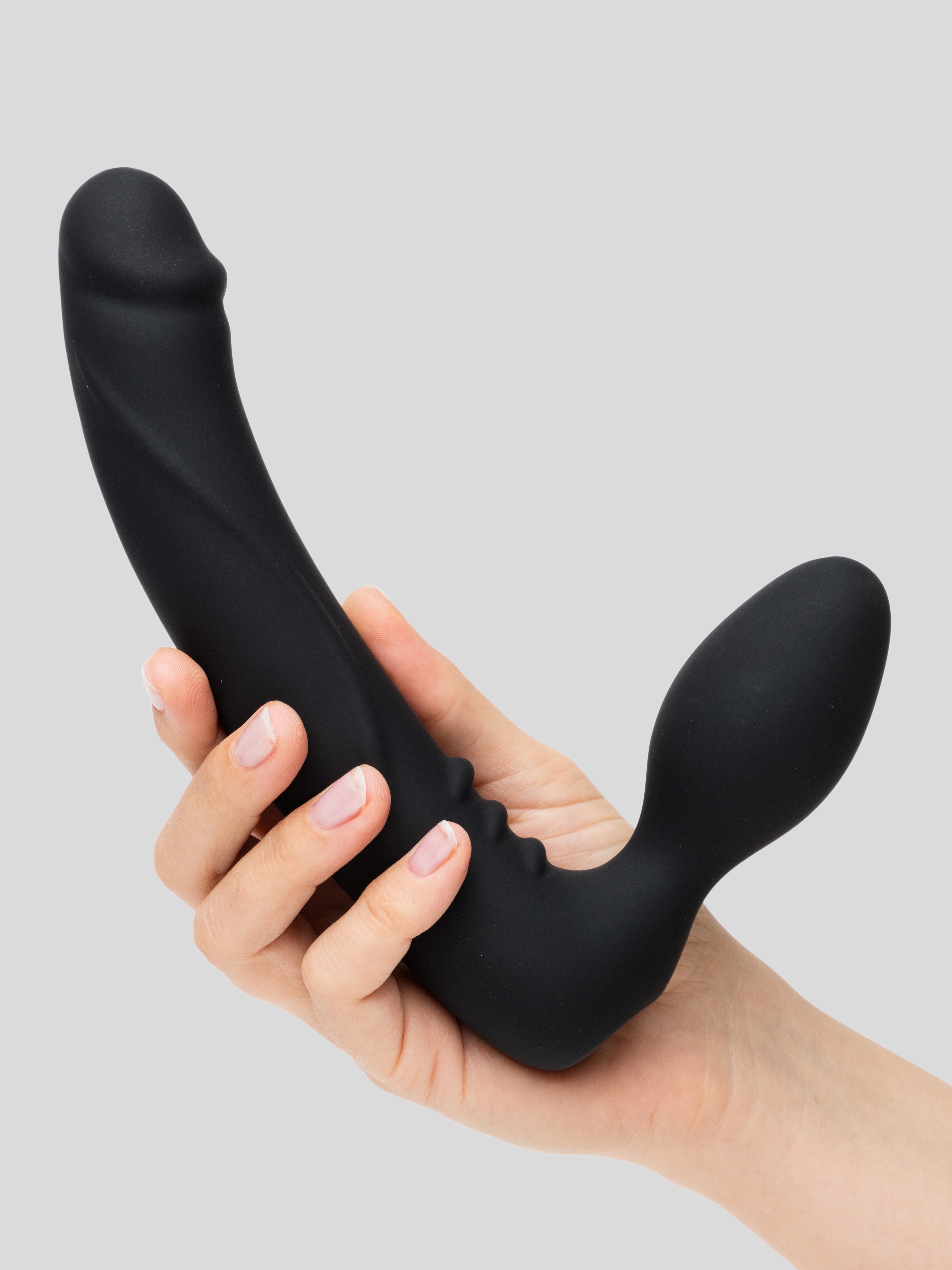 Tracey Cox Supersex Rechargeable Remote Control Strapless Strap-On Vibrator, Black, hi-res